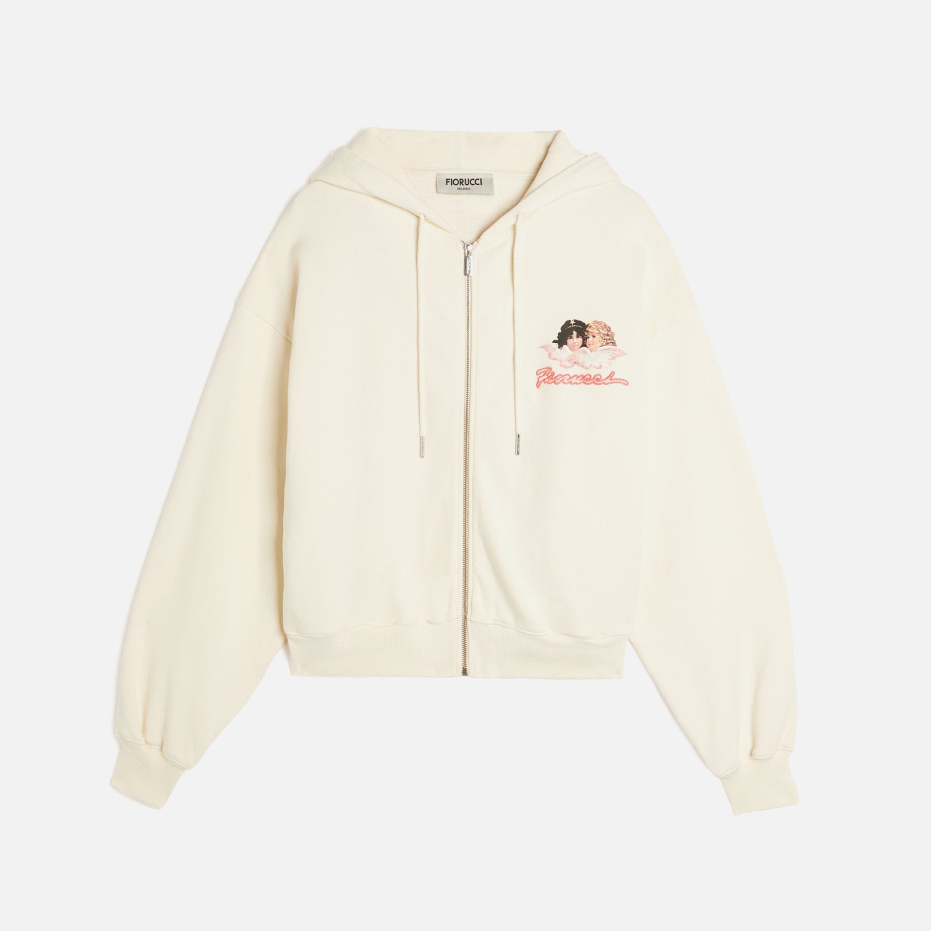 Fiorucci Angel Zip Hoodie - Cream