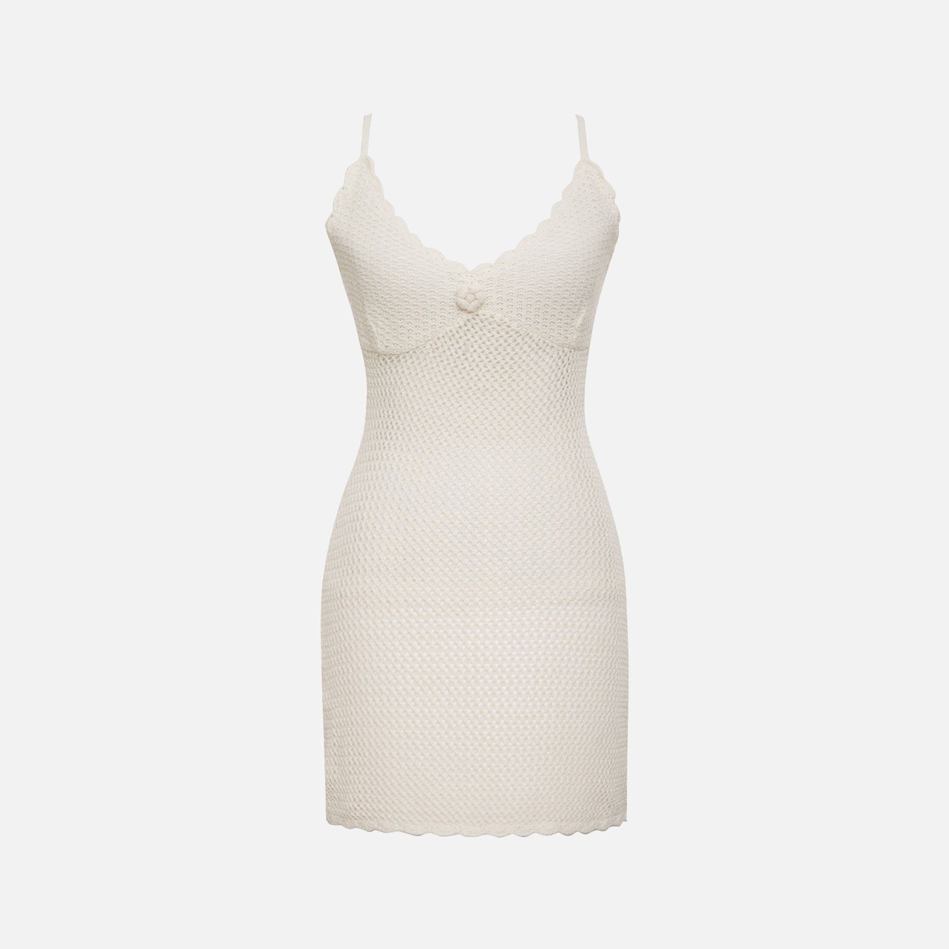 Frankies Bikinis Collette Crochet Dress - White