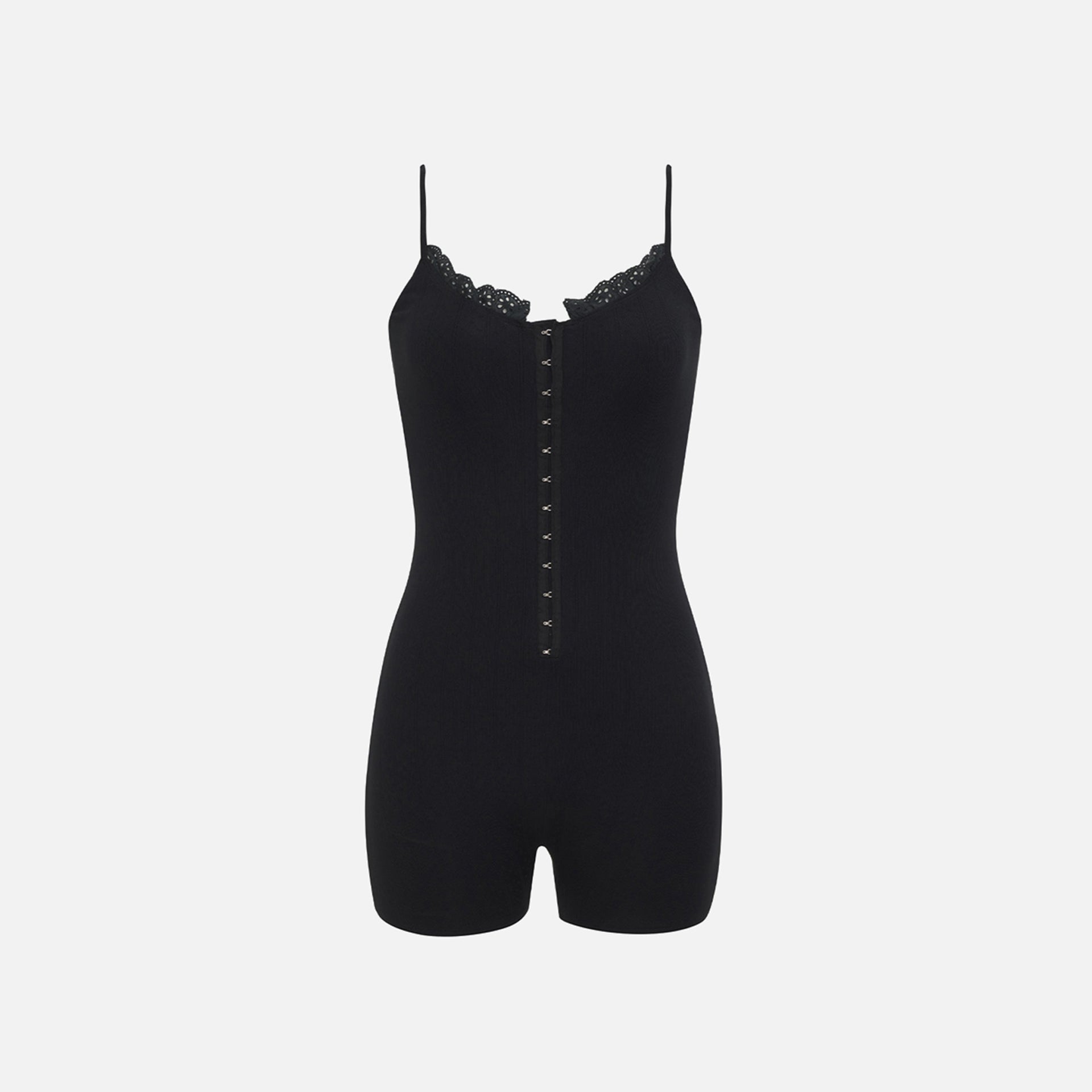 Frankies Bikinis x Sydney Sweeney Annabella Pointelle Bodysuit - Black