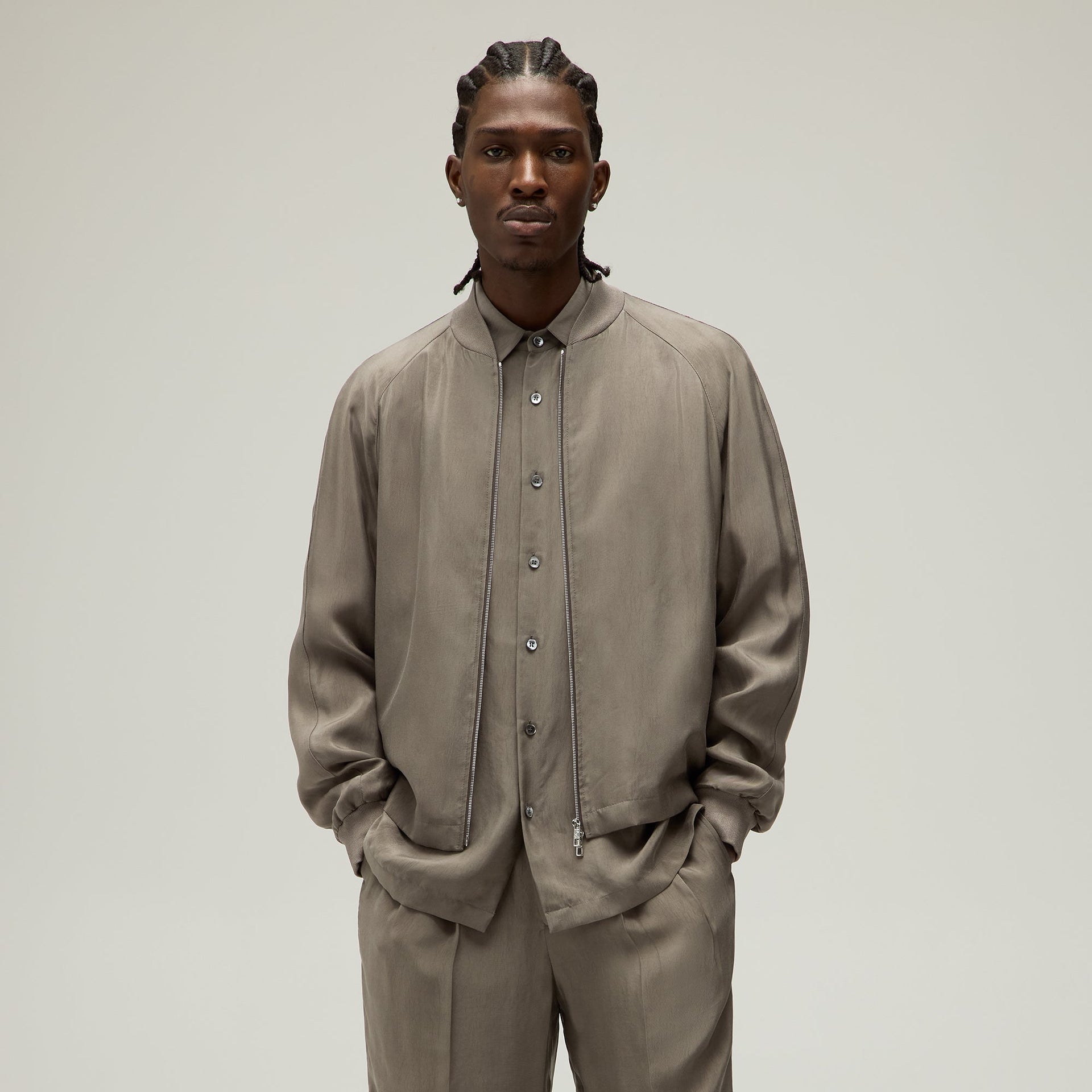 Giorgio armani MEN & Erlebniswelt-fliegenfischenShops Silky Bomber Jacket - Gravel