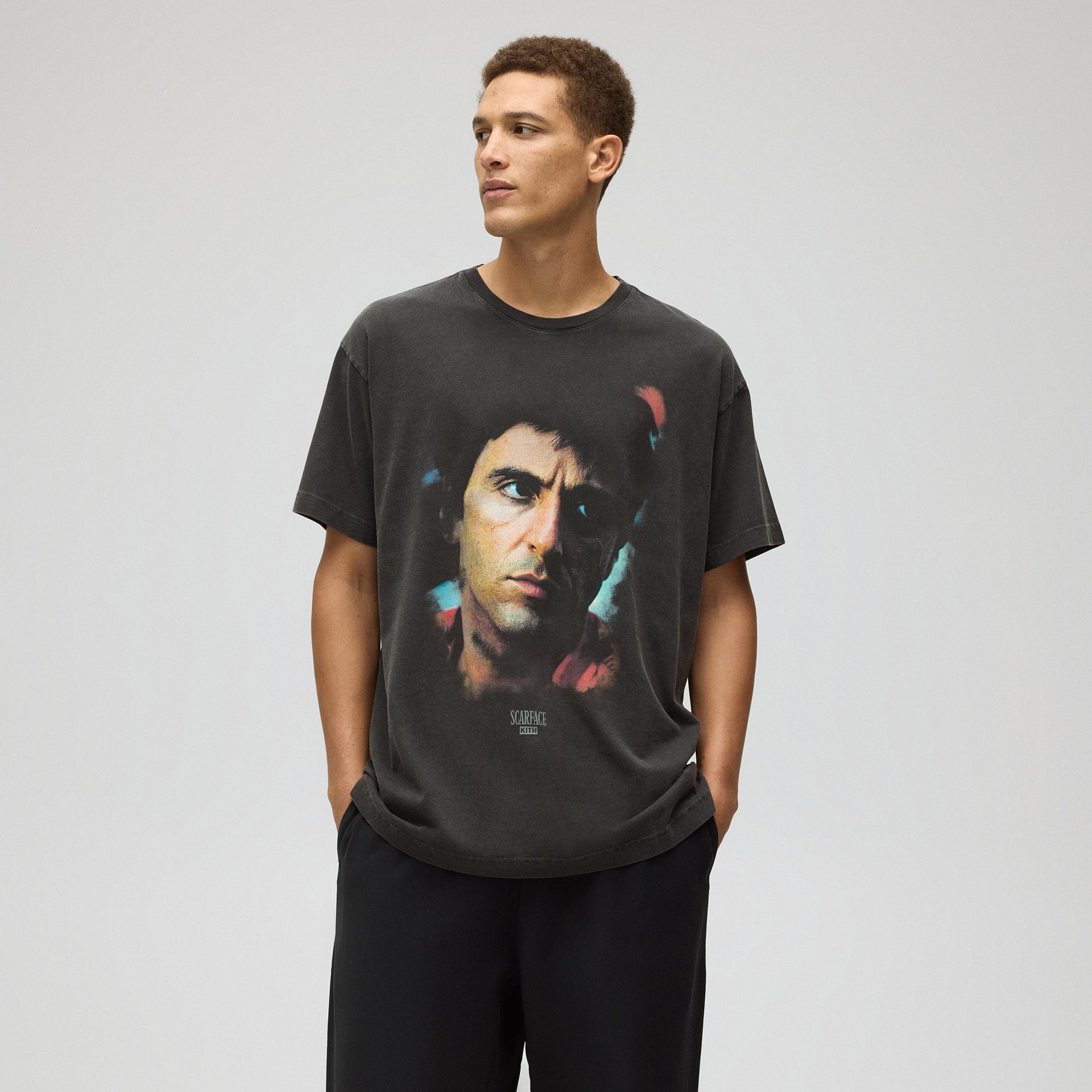 Kith for Scarface Tony Portrait Vintage Tee - Black