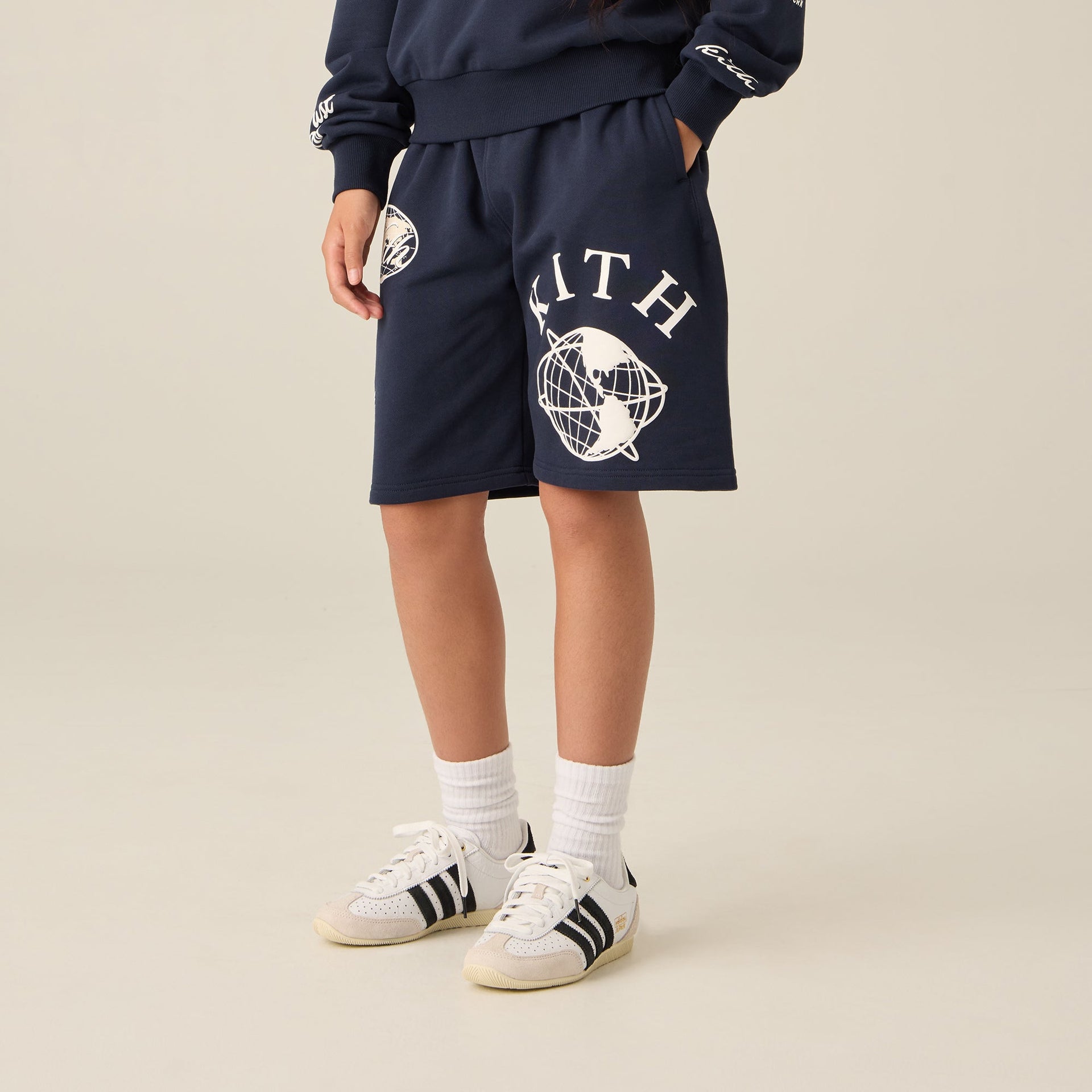 Kith Kids Logo Nelson Short - Nocturnal