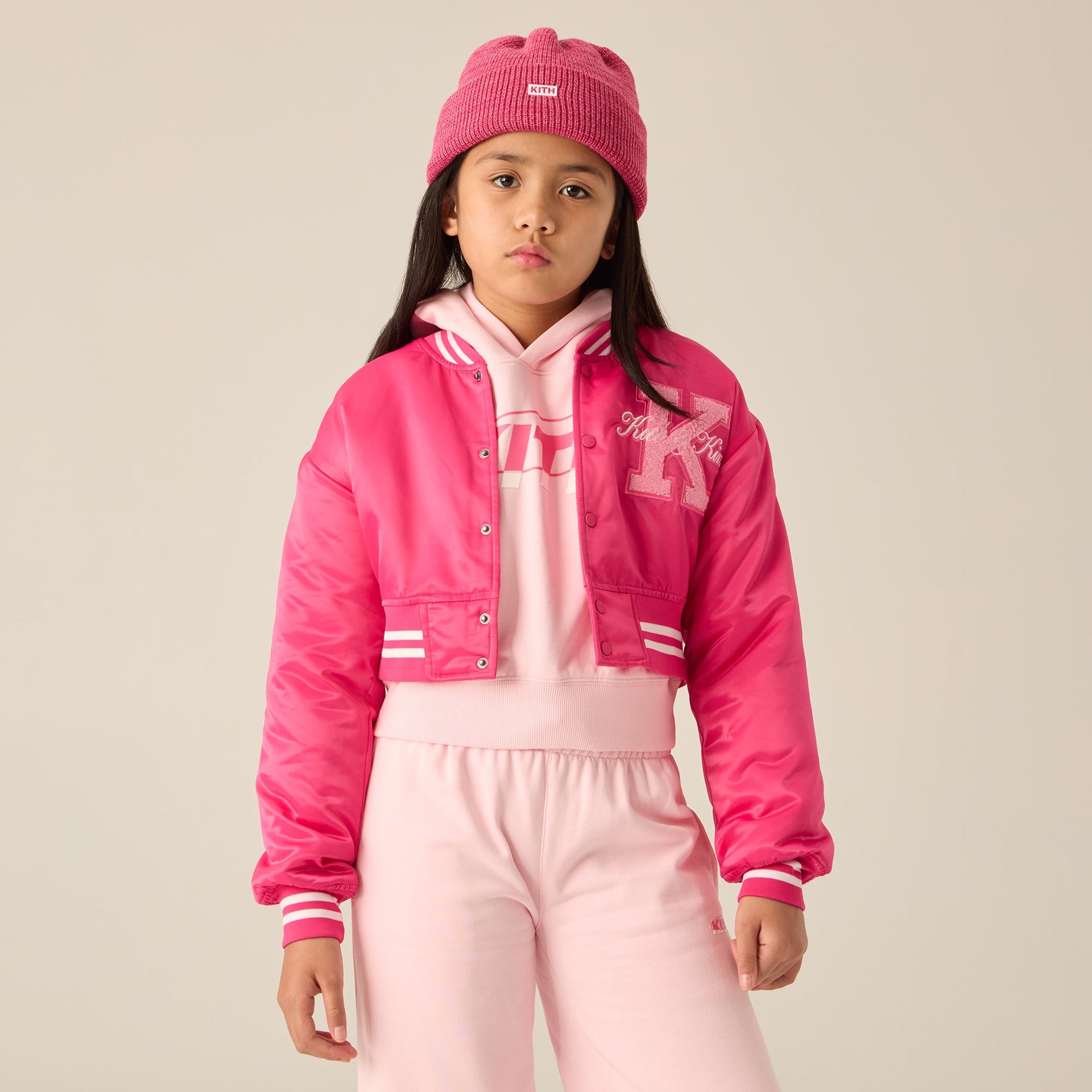 Kith Kids Cropped Gorman Jacket - Azalea