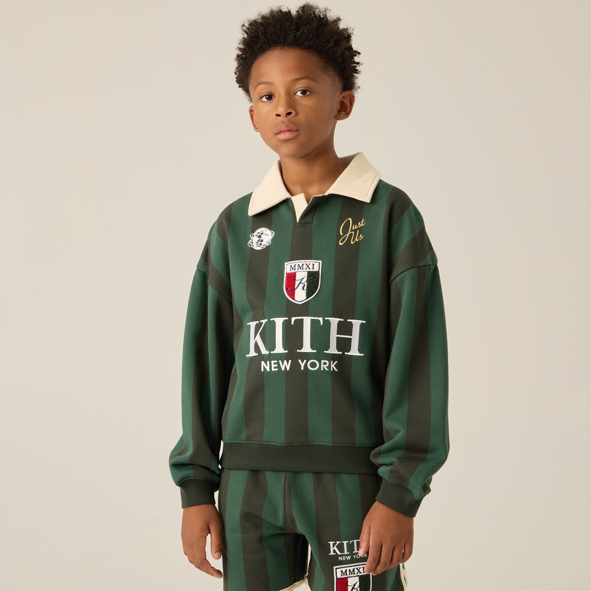 Kith Kids Collared Nelson Sweatshirt - Stadium
