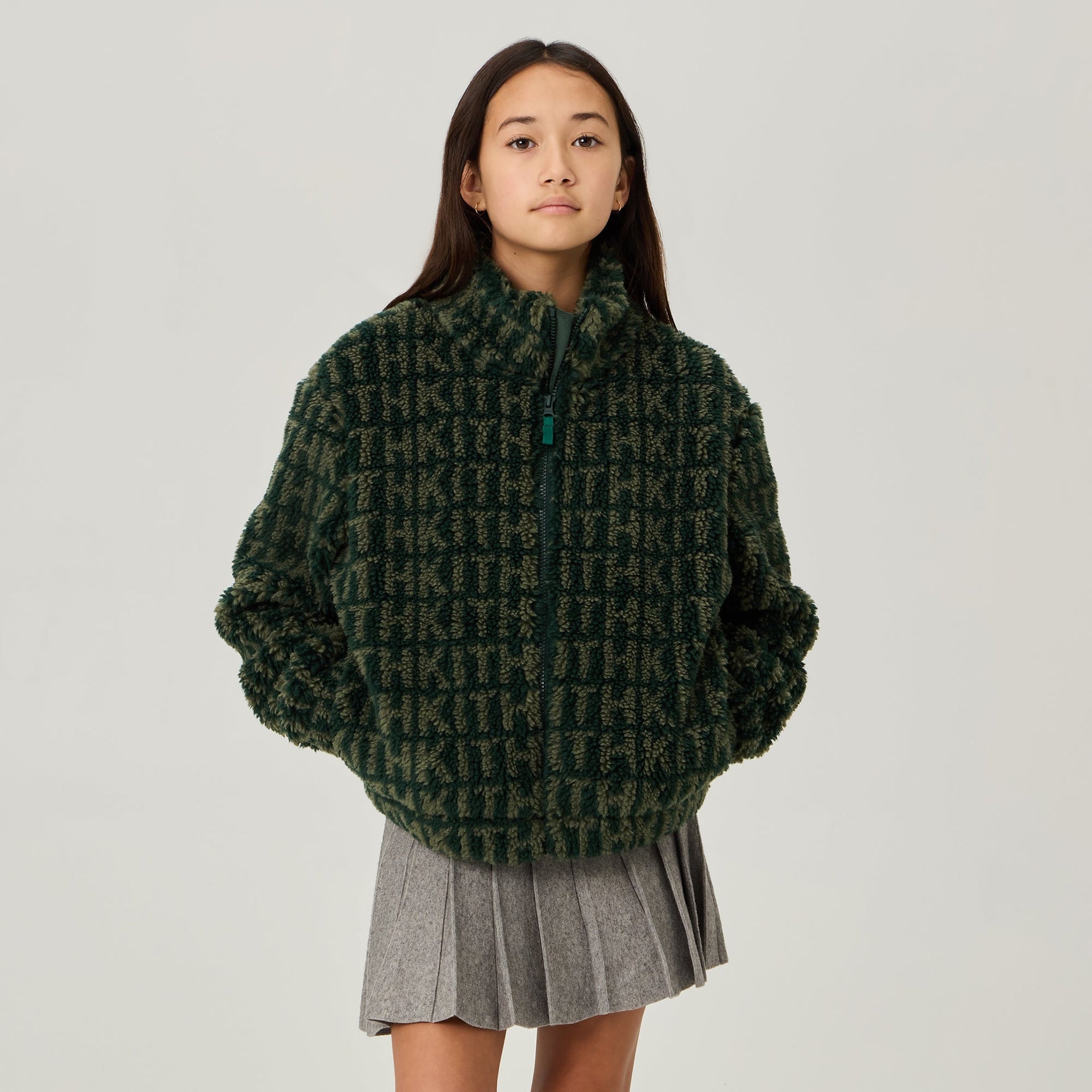 Kith Kids Monogram Sherpa Jacket - Stadium