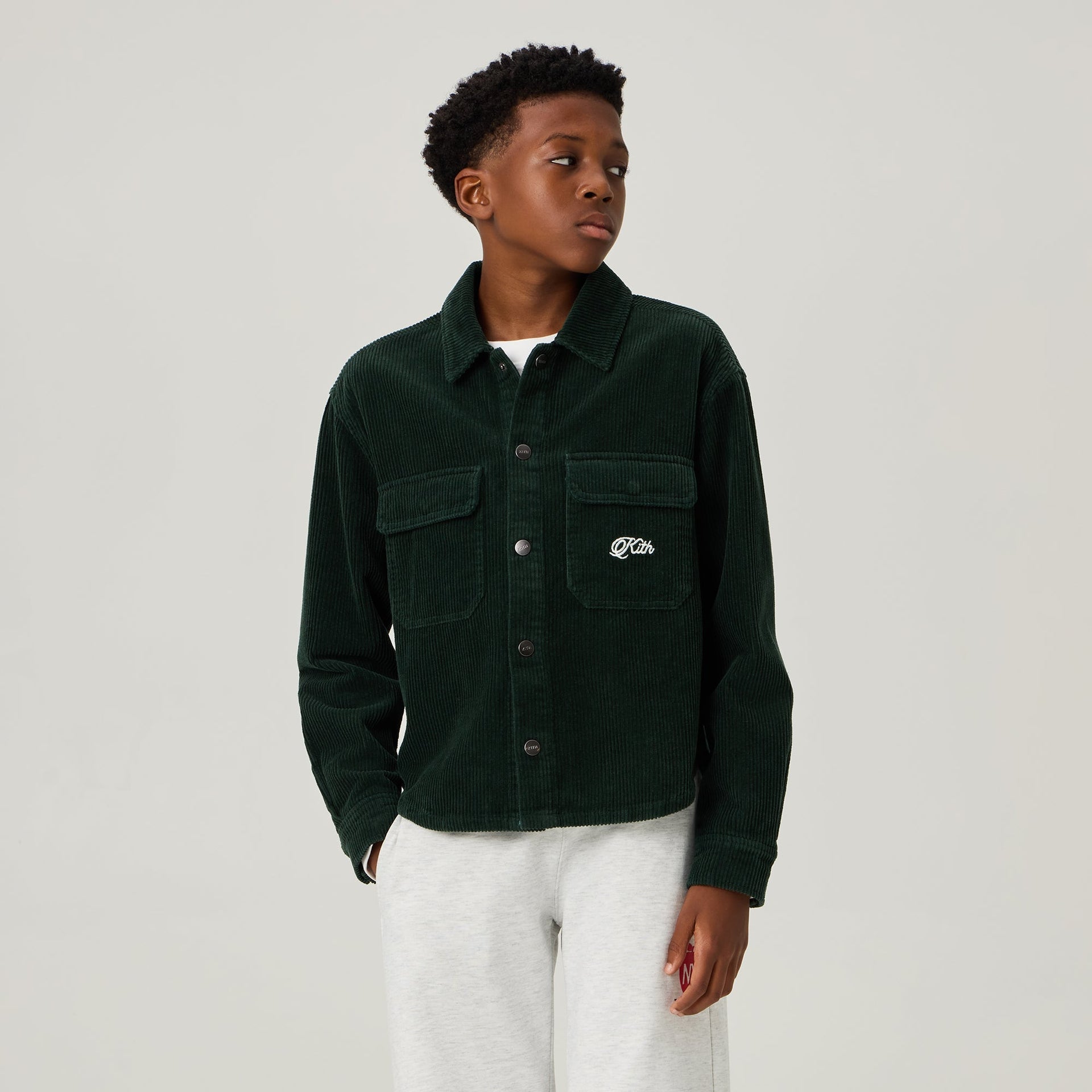 Kith Kids Cord Rowan Shirt - Stadium
