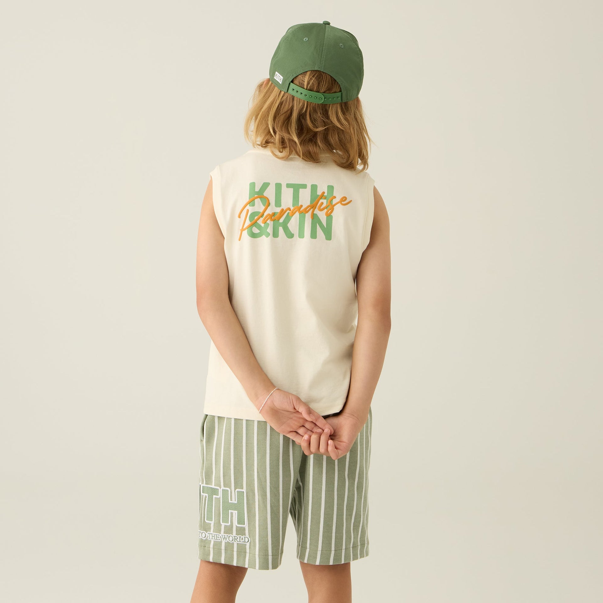 Kith Kids Pursuit of Paradise Muscle Tank - Sandrift