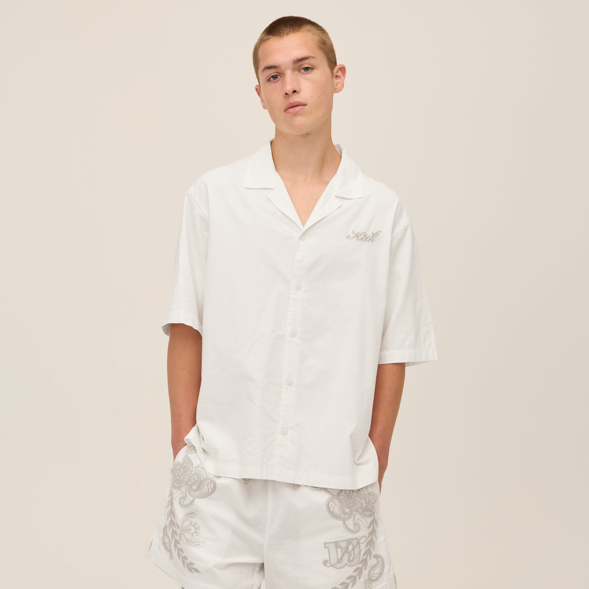 Kith for Wilson Embroidered Mesh Reade Shirt - White