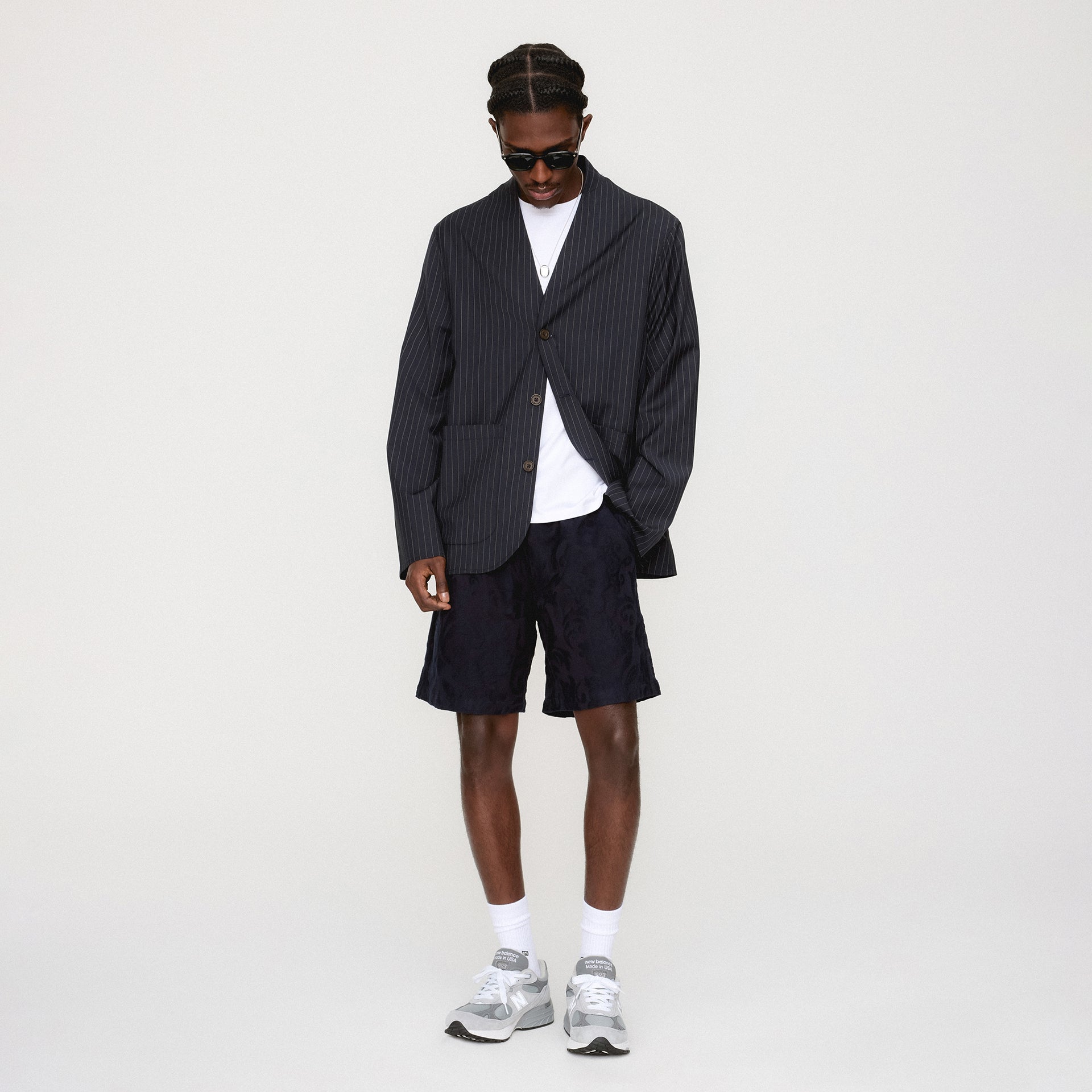 &Kin Tropical Wool Zac Blazer - Admiral