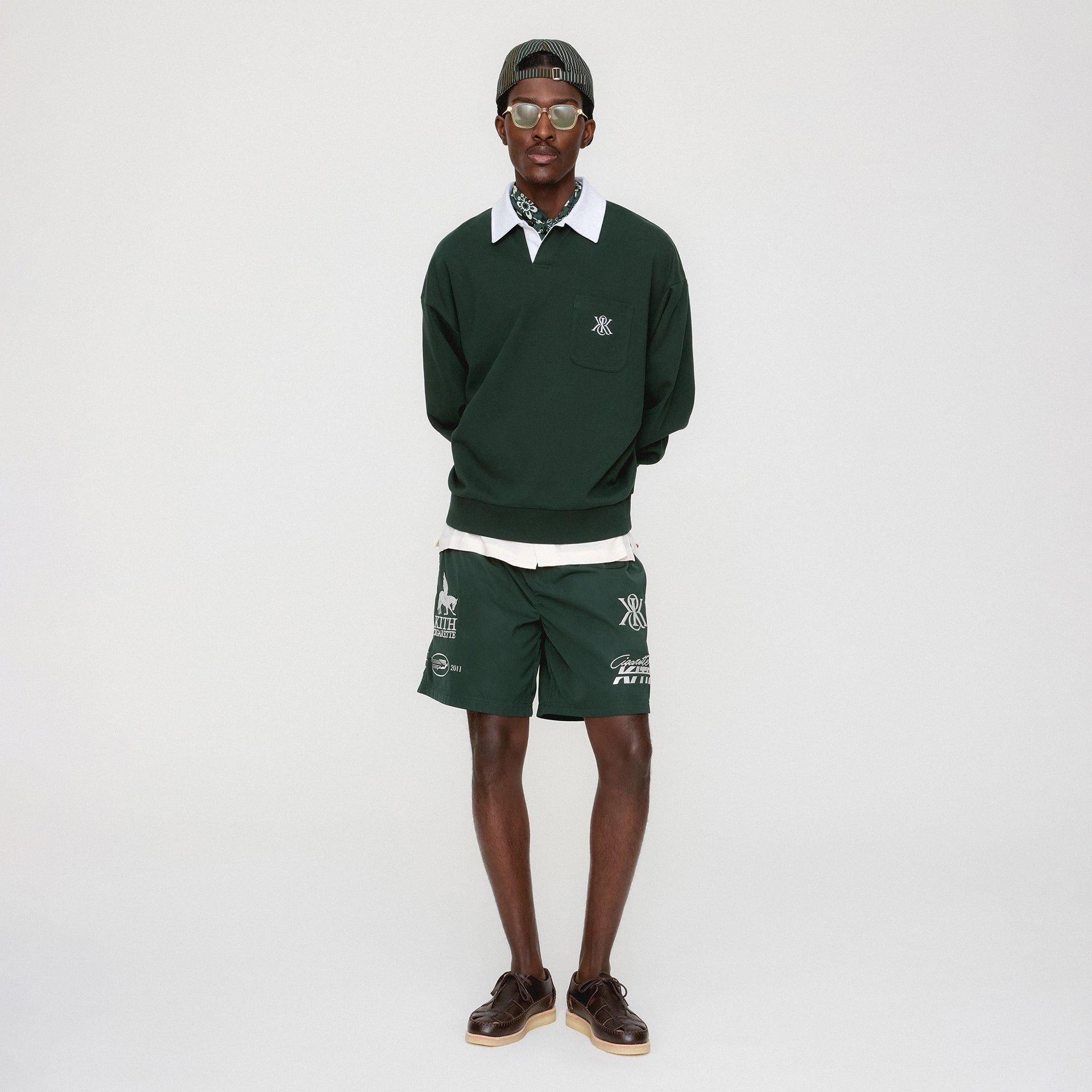 Kith Pegasus Crest Nelson Collared Pullover - Stadium