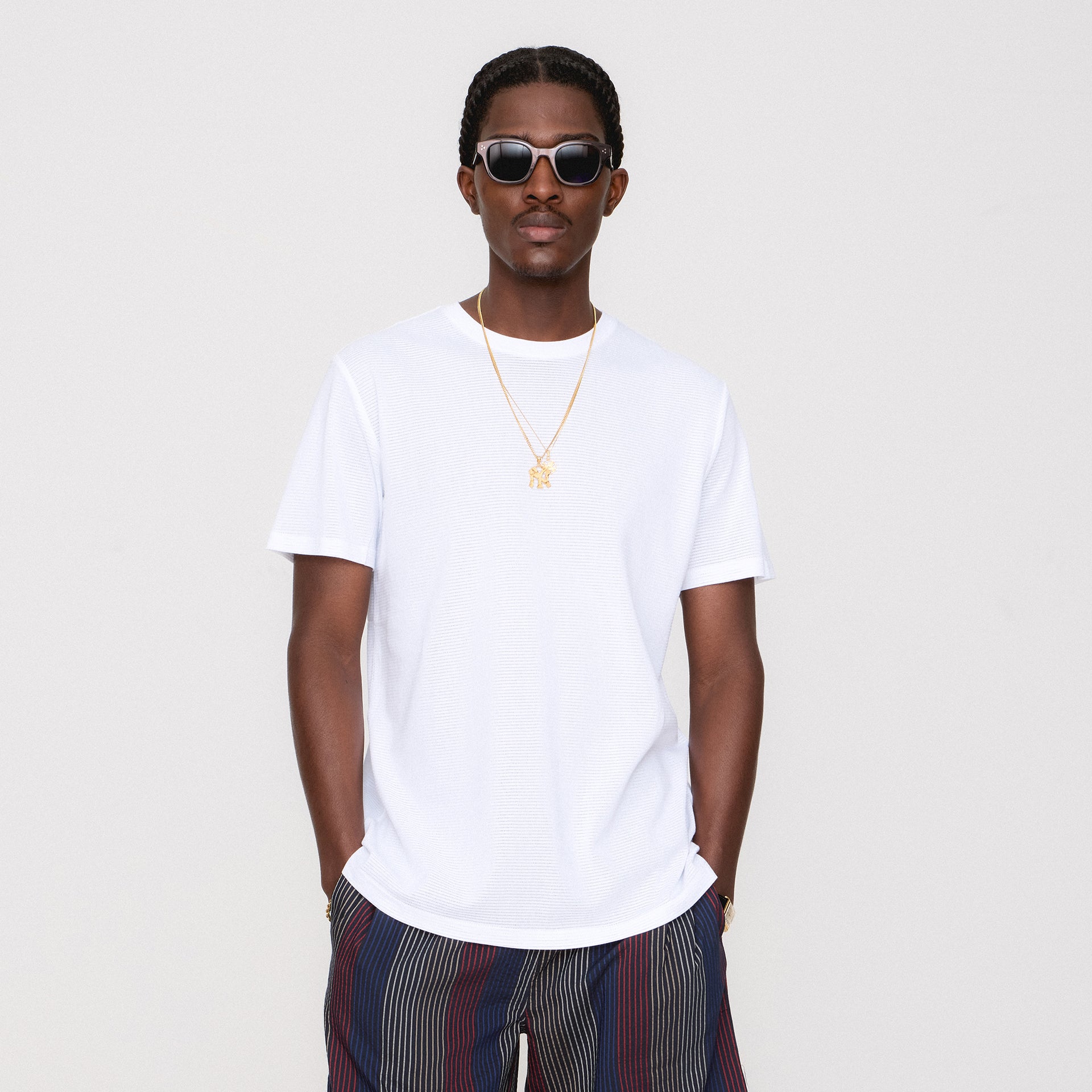 Erlebniswelt-fliegenfischenShops Pointelle Mesh Heathrow Tee - White