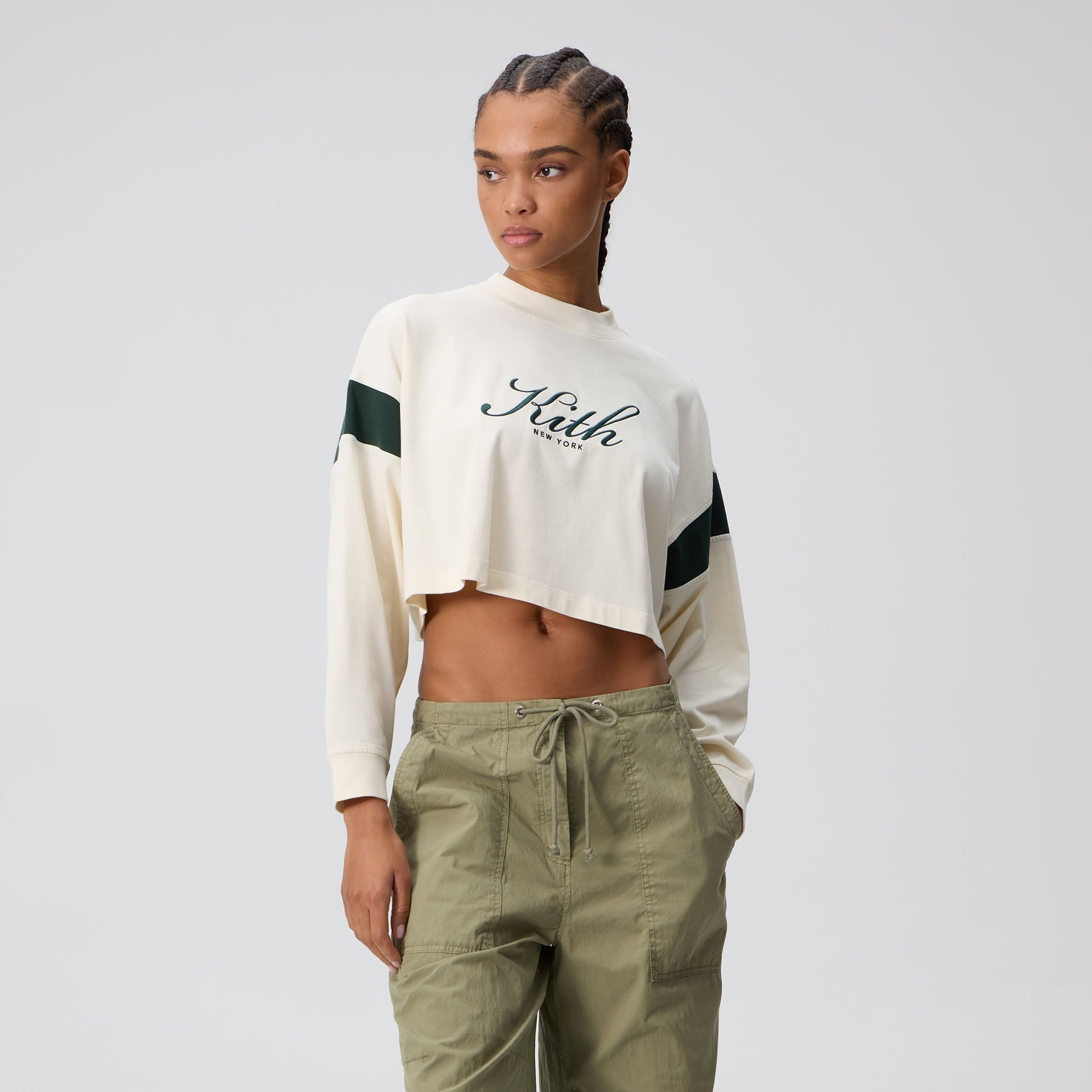 Kith Women Jasper Script Long Sleeve - Sandrift - PH