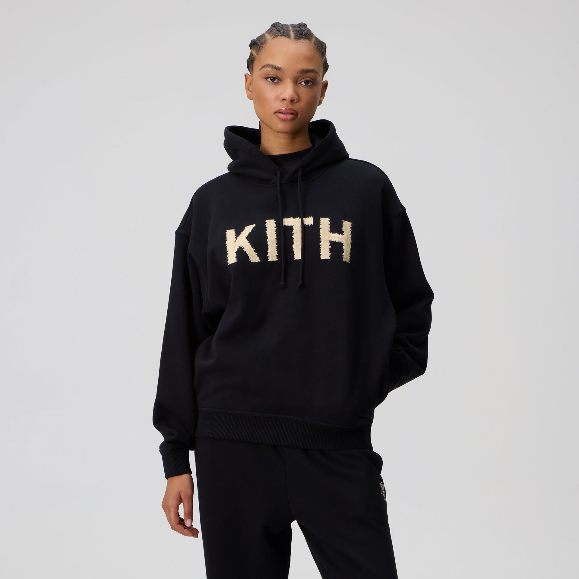 Kith Women Maverick Magnified Kith Hoodie - Black - PH