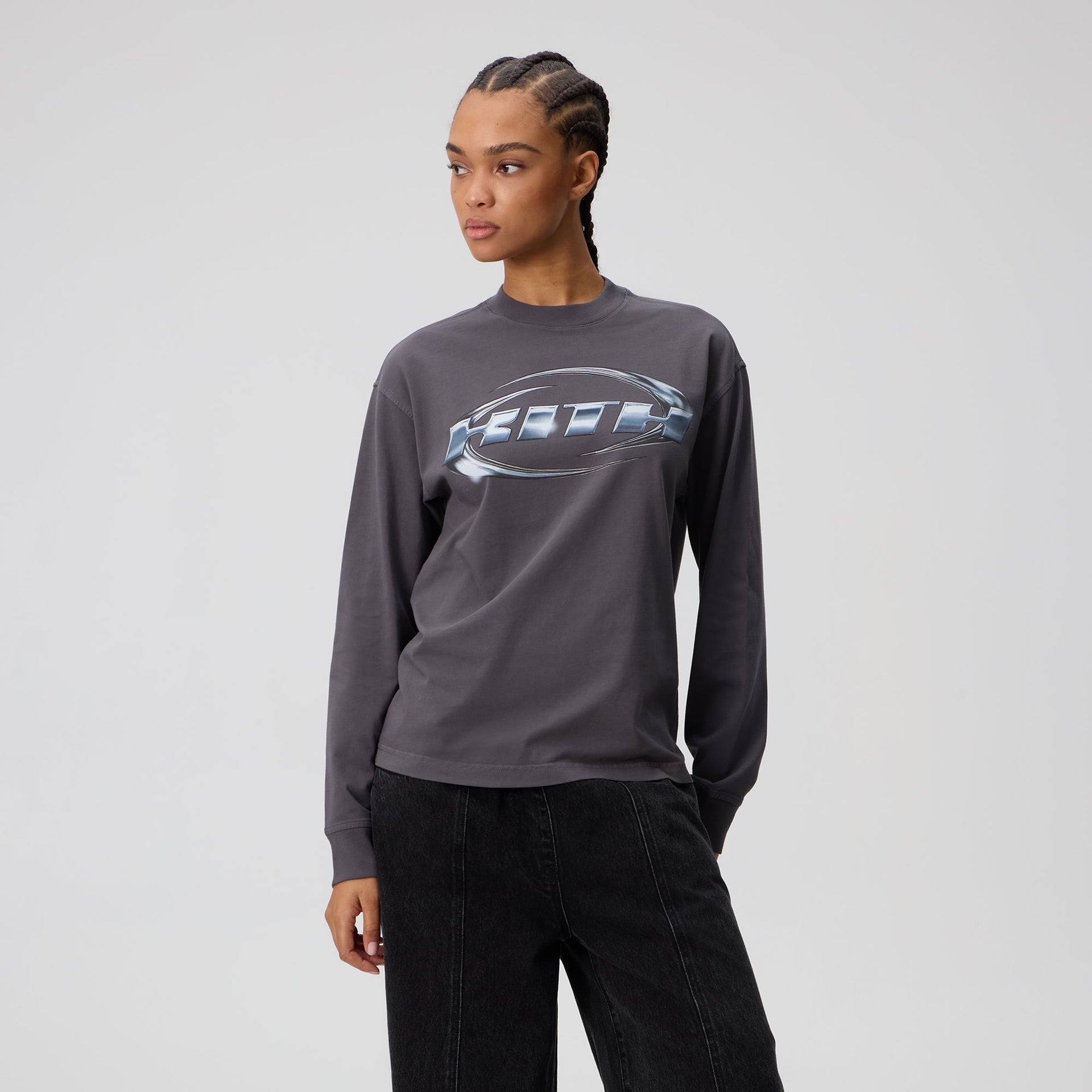 Kith Women Oversized Chroma Sonoma Long Sleeve - Void - PH