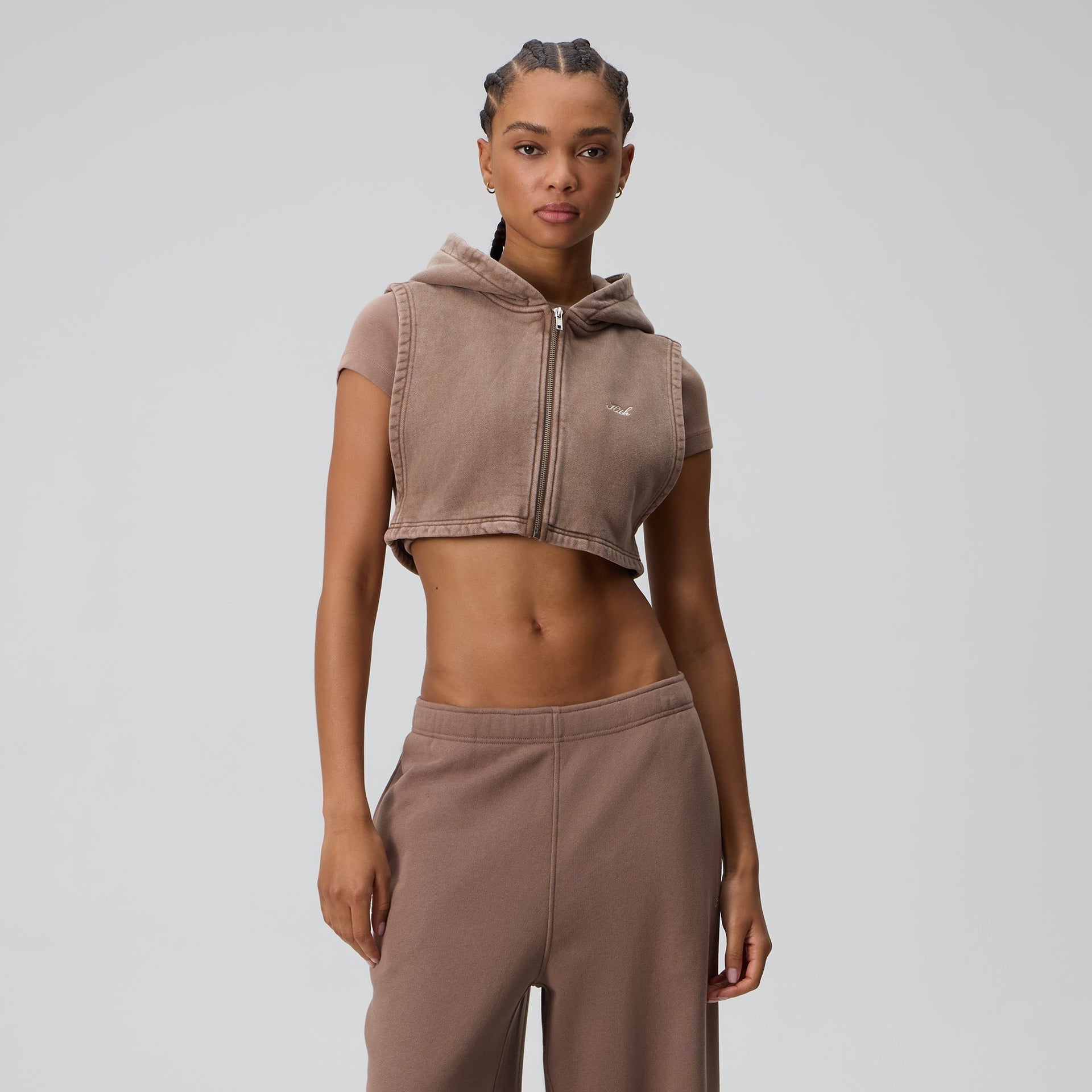 Kith Women Tanner Washed Hooded Dickey - Timber - PH