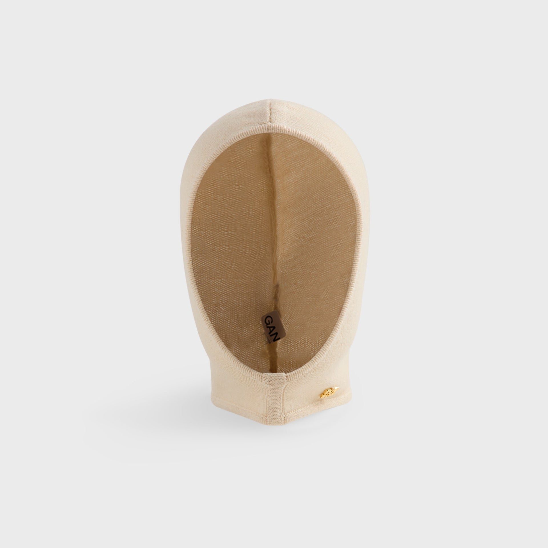 Ganni Wool Yak Mix Balaclava - Phantom