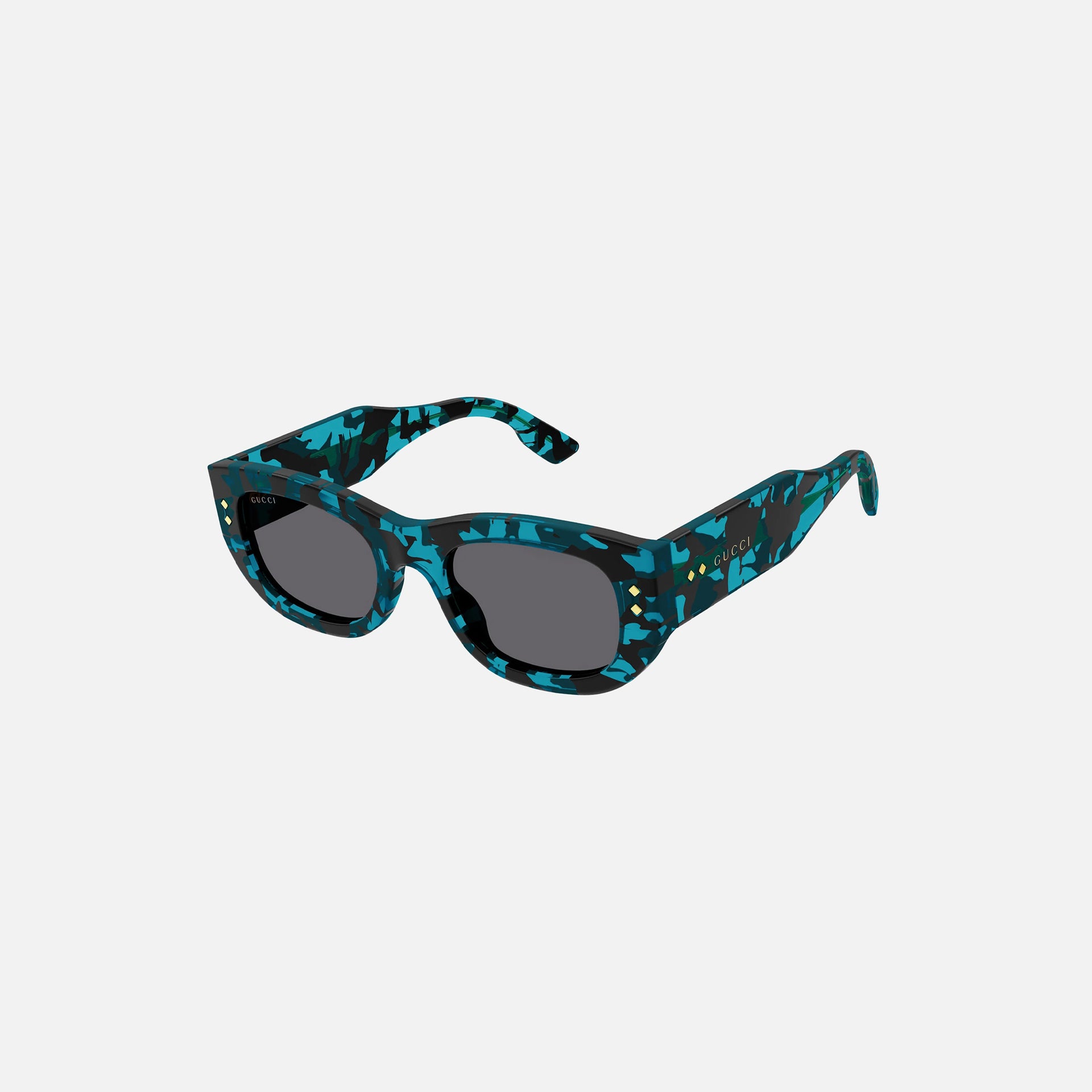 Gucci Transparent Chunky Acetate Frame - Blue Havana