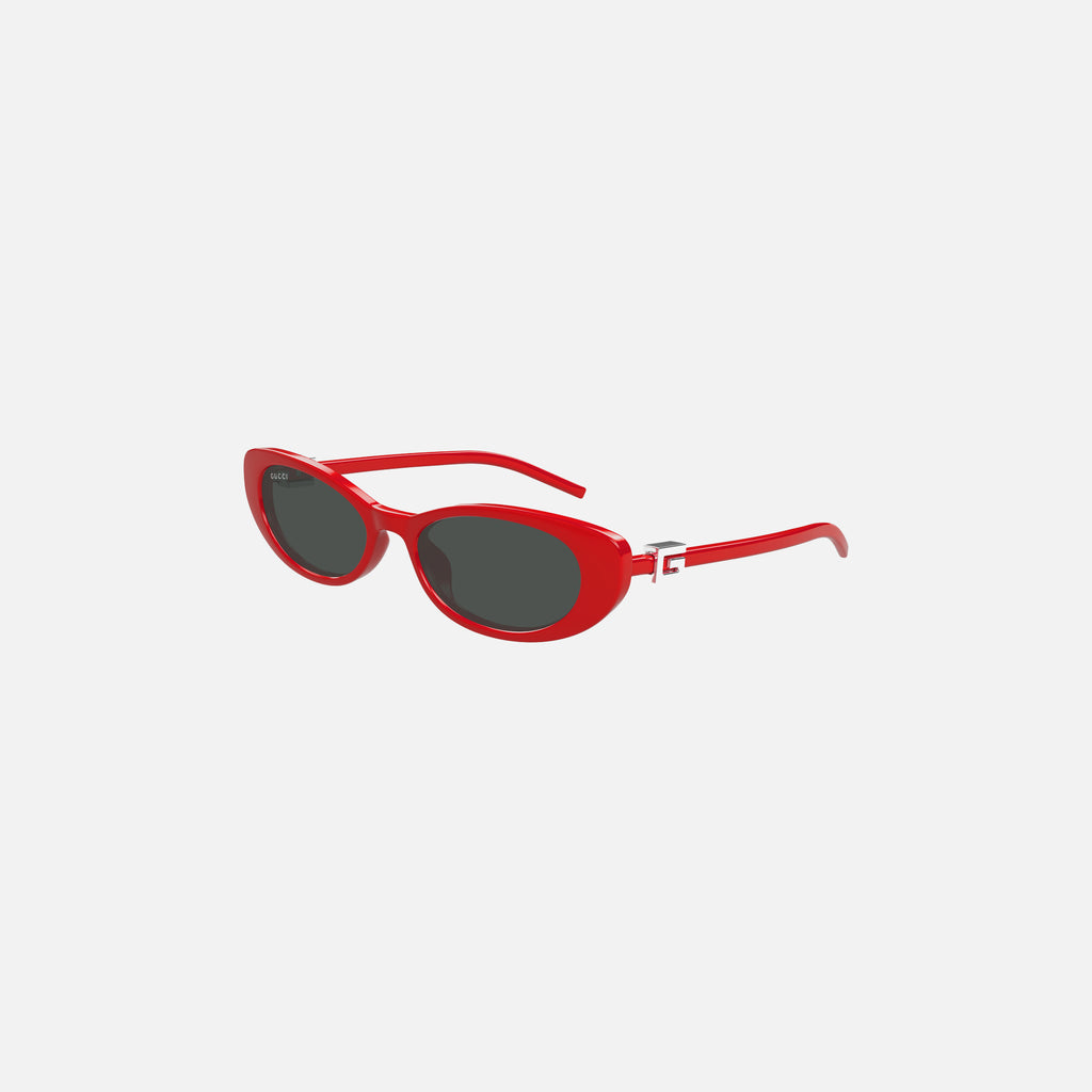 Gucci Oval Injection Frame - Red – Kith