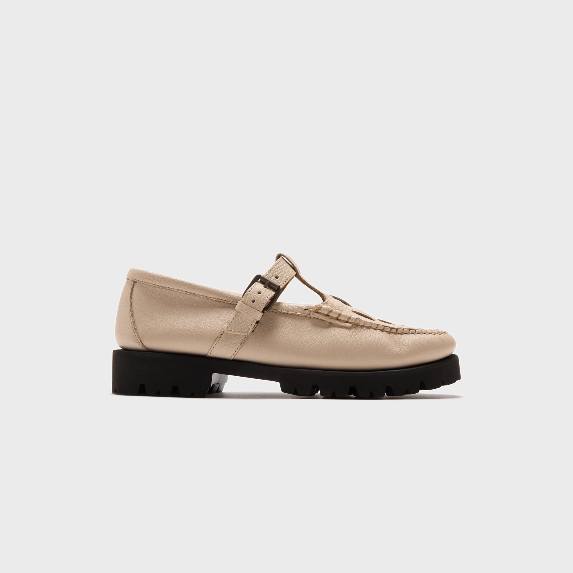 G.H. Bass Mary Jane Fisherman Super Lug - Off White