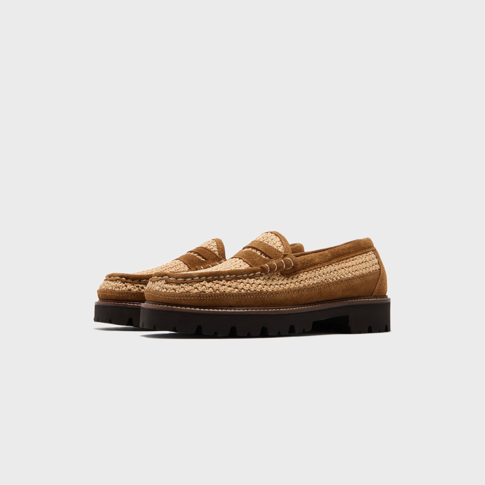 G.H. Bass x Corridor Larson Raffia Loafer - Tan Combo