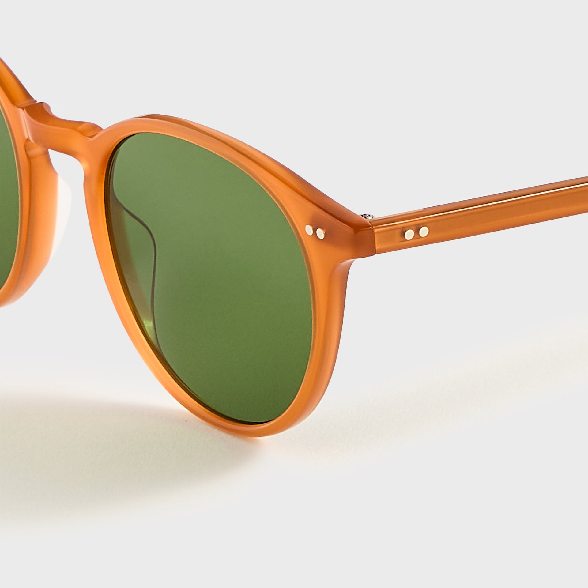 Garrett Leight Clune Sunglasses - Summer Sun / Semi Flat Pure Green