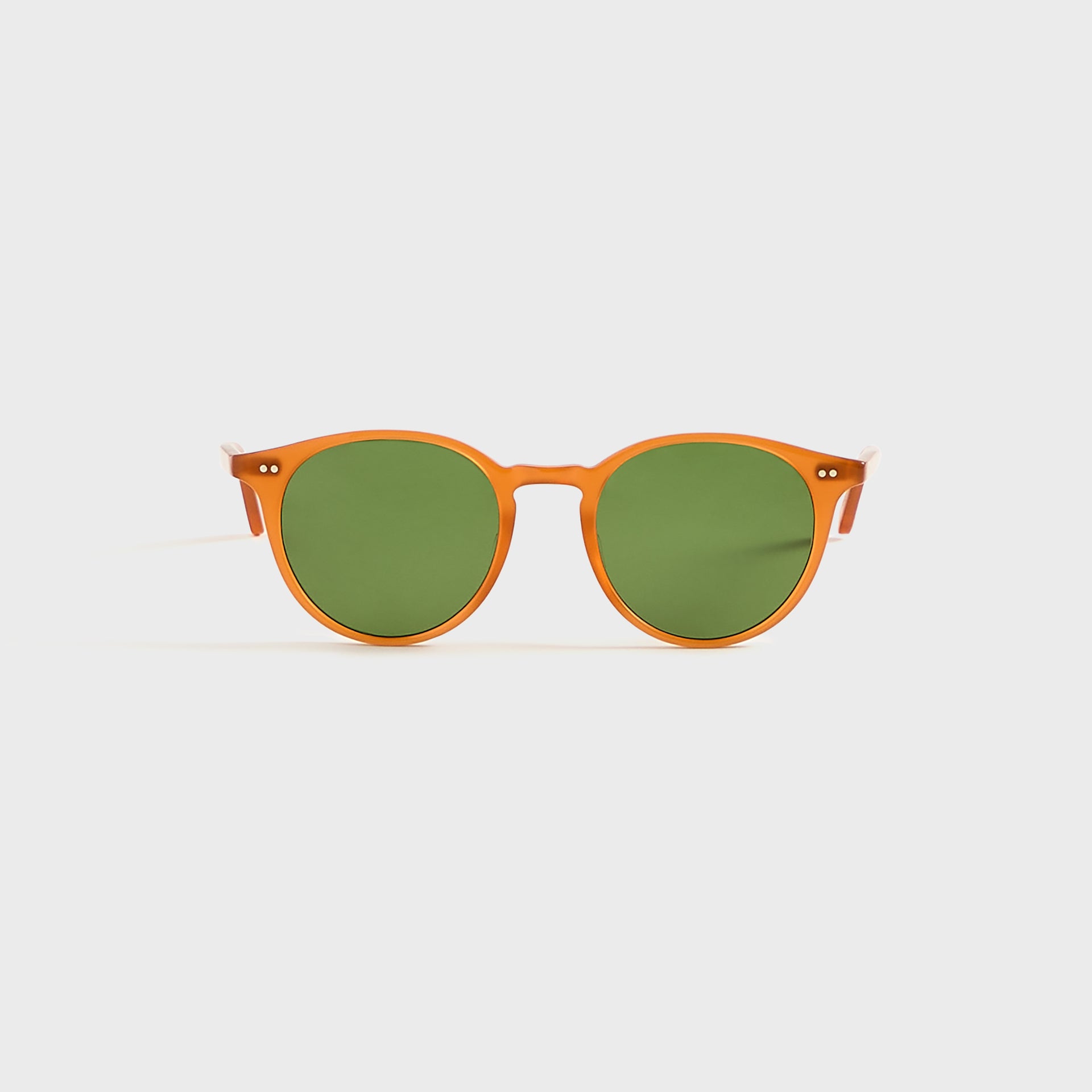 Garrett Leight Clune Sunglasses - Summer Sun / Semi Flat Pure Green