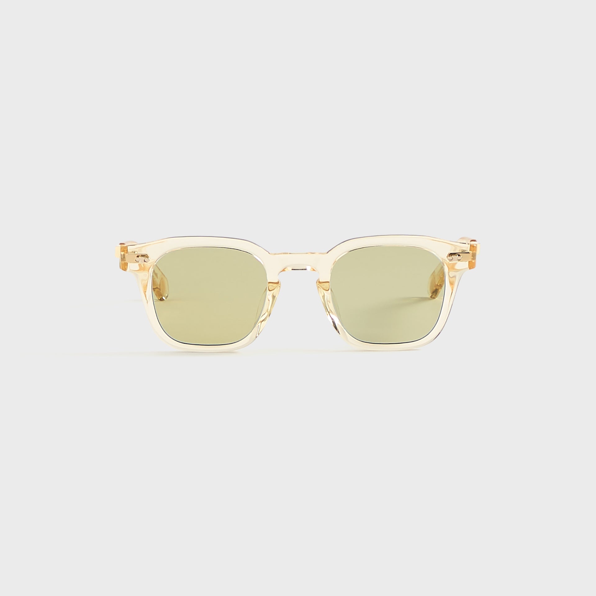 Garrett Leight Adonis Sunglasses - Artist Crystal White Gold / Semi Flat Select Ochre