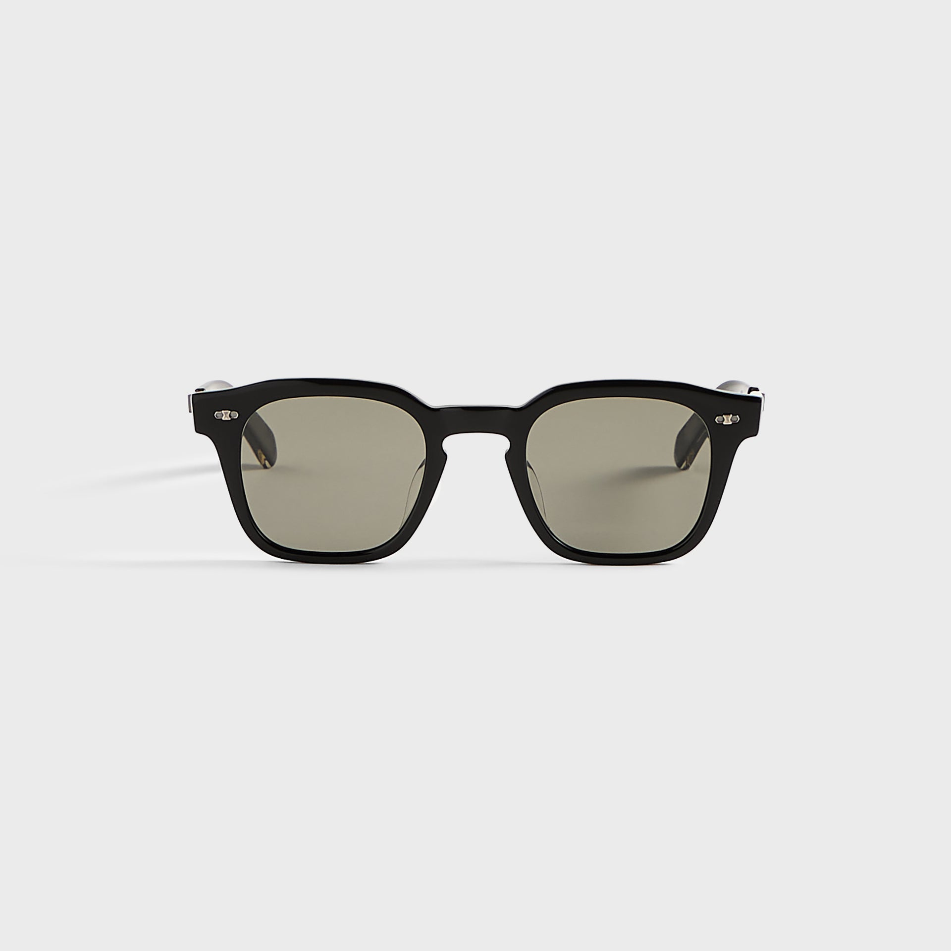 Garrett Leight Adonis Sunglasses - Black Pewter / Semi Flat Oxford Grey