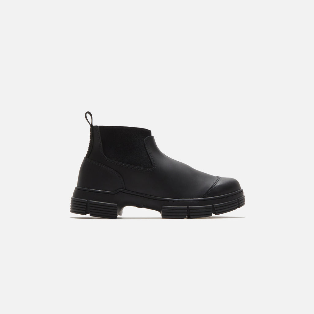 Ganni Recycled Rubber Crop City Boot - Black – Kith