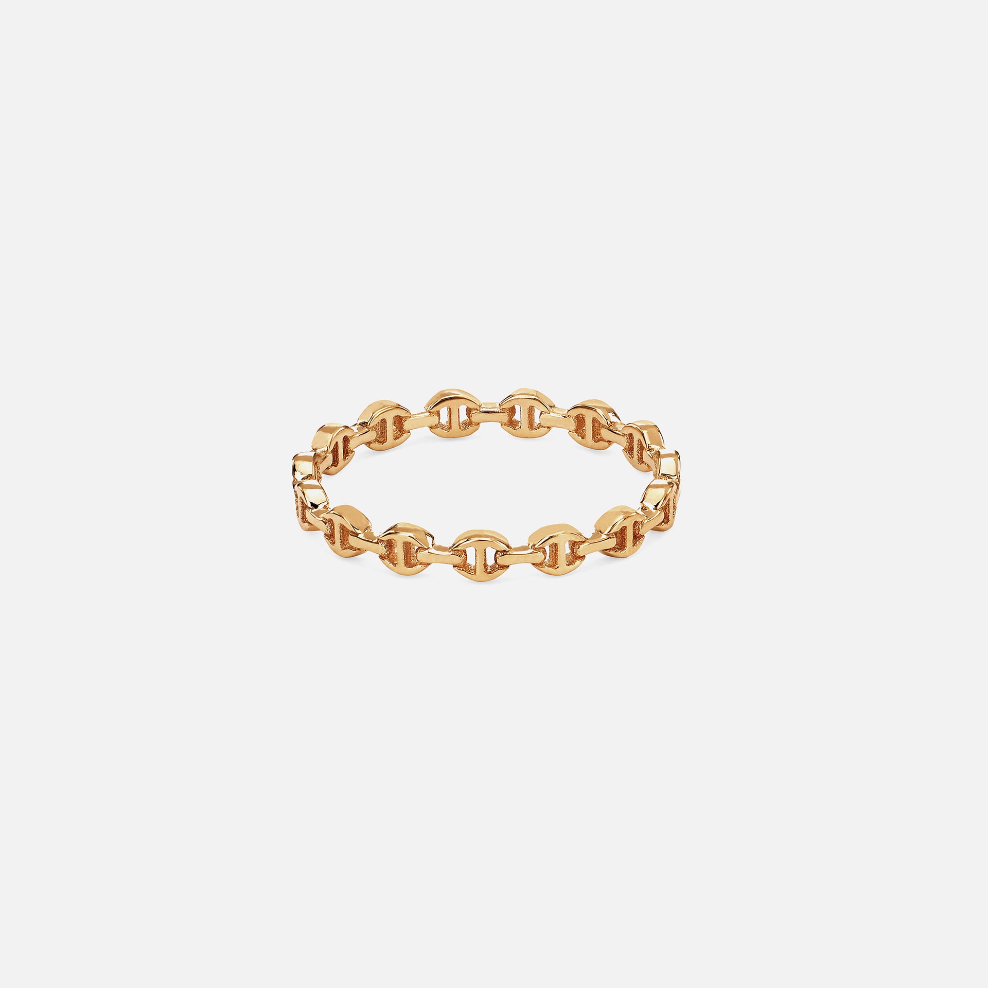 Hoorsenbuhs Micro Dame I Tri-Link Ring - Yellow Gold