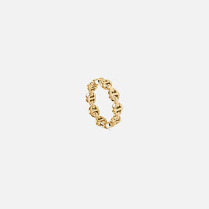 Hoorsenbuhs Micro Dame III Tri-Link Ring - Yellow Gold