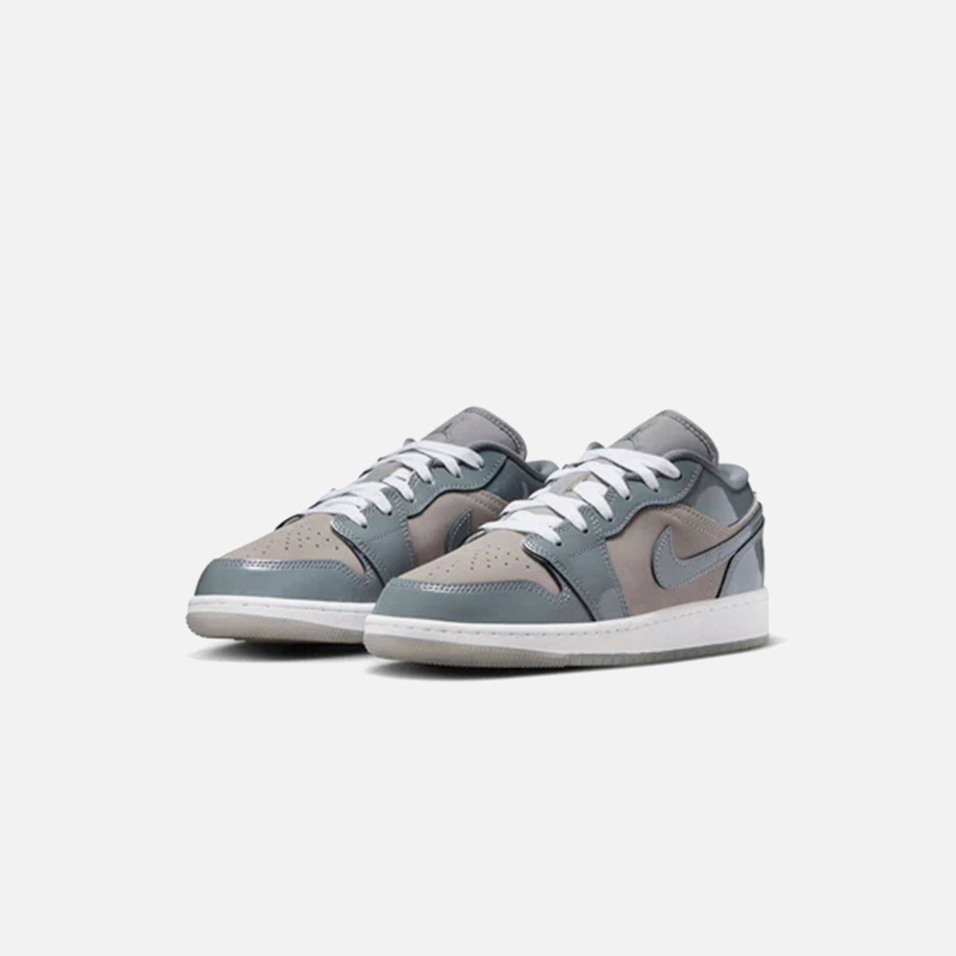 Jordan GS Air Jordan 1 Low SE - Medium Grey / White / Cool Grey
