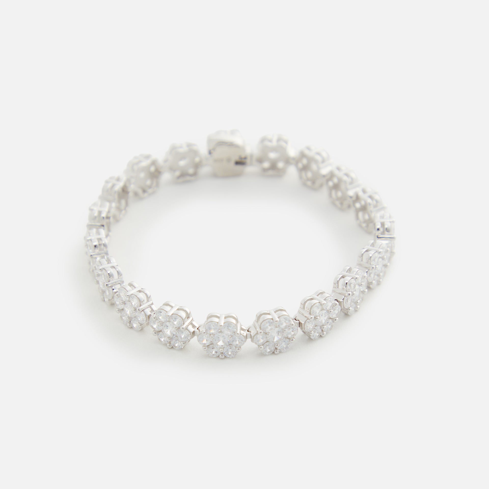 Hatton Labs Daisy Tennis Bracelet Sterling Silver - Silver