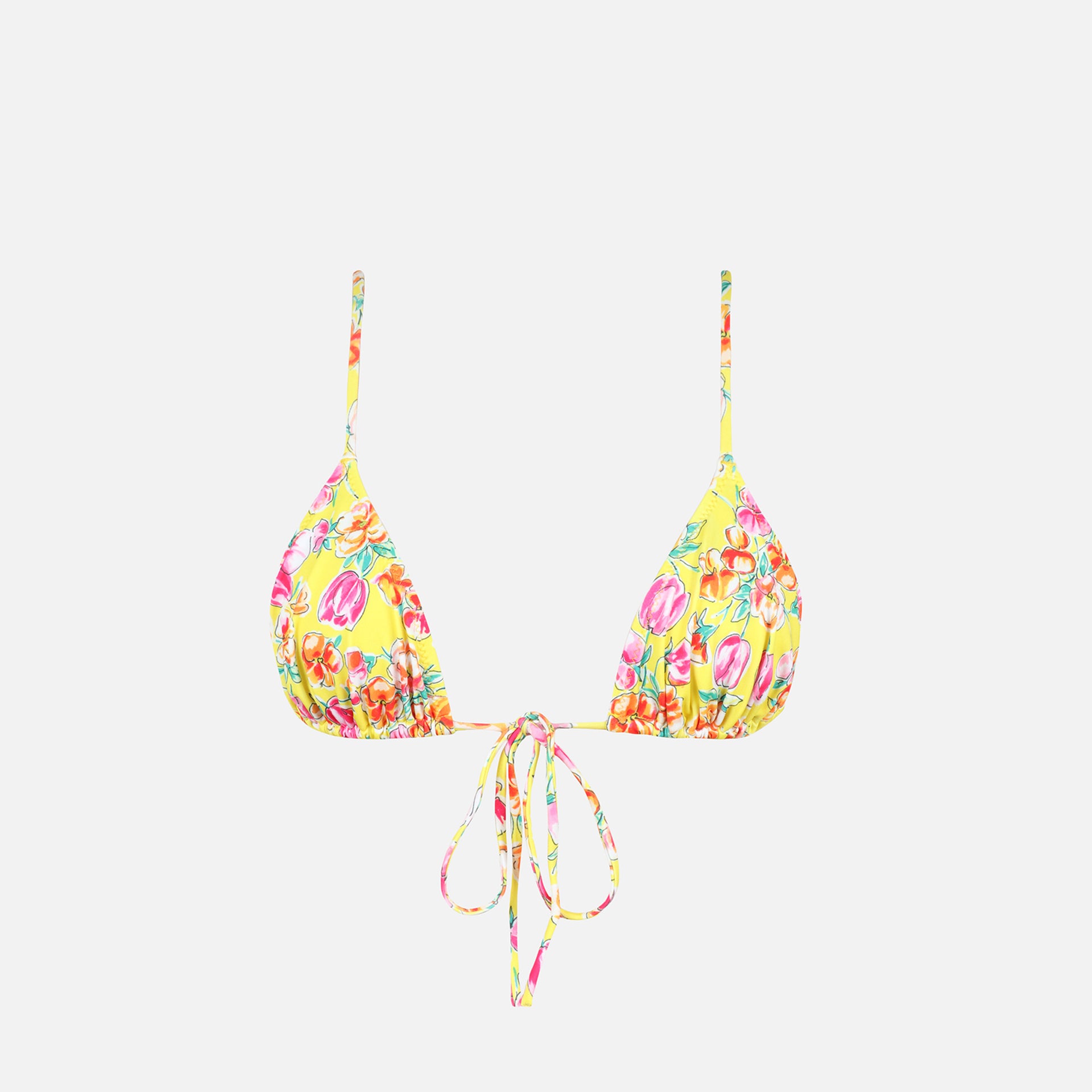 Heavy Manners Triangle Front Tie Top - Miss Bahamas