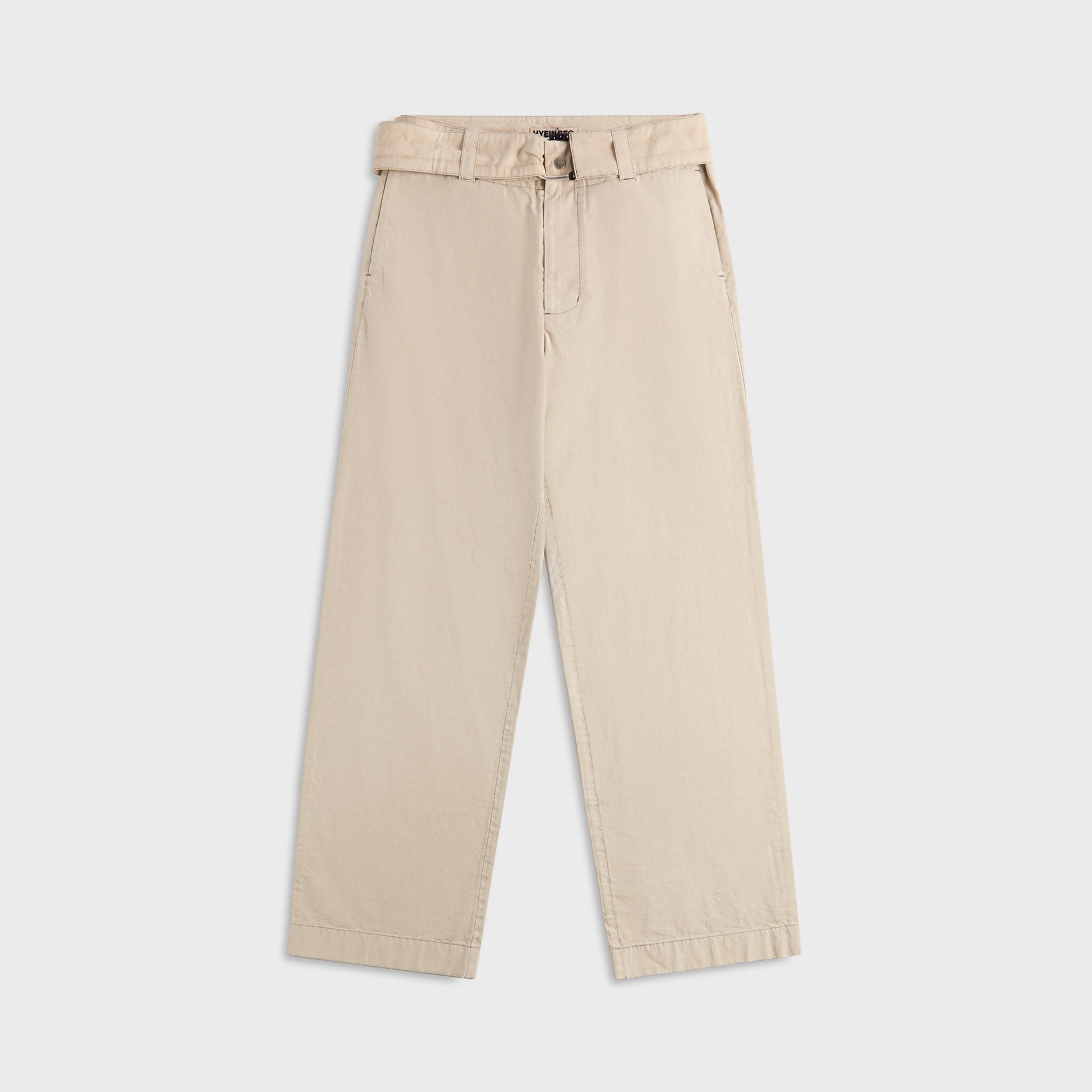 Hyein Seo Cotton Pant With Waist Bag in Greige