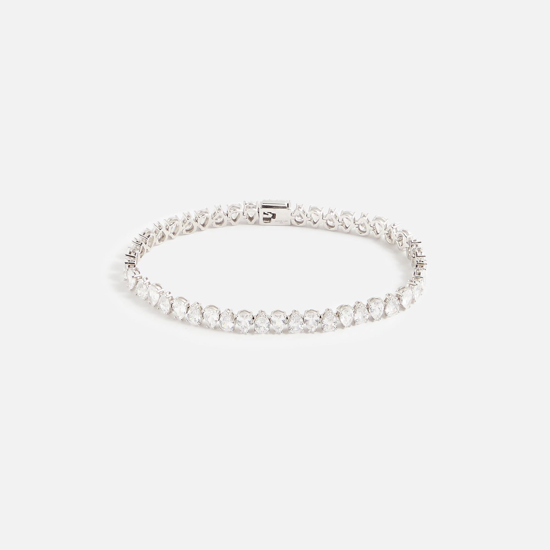 Hatton Labs Pear Tennis Bracelet - Silver