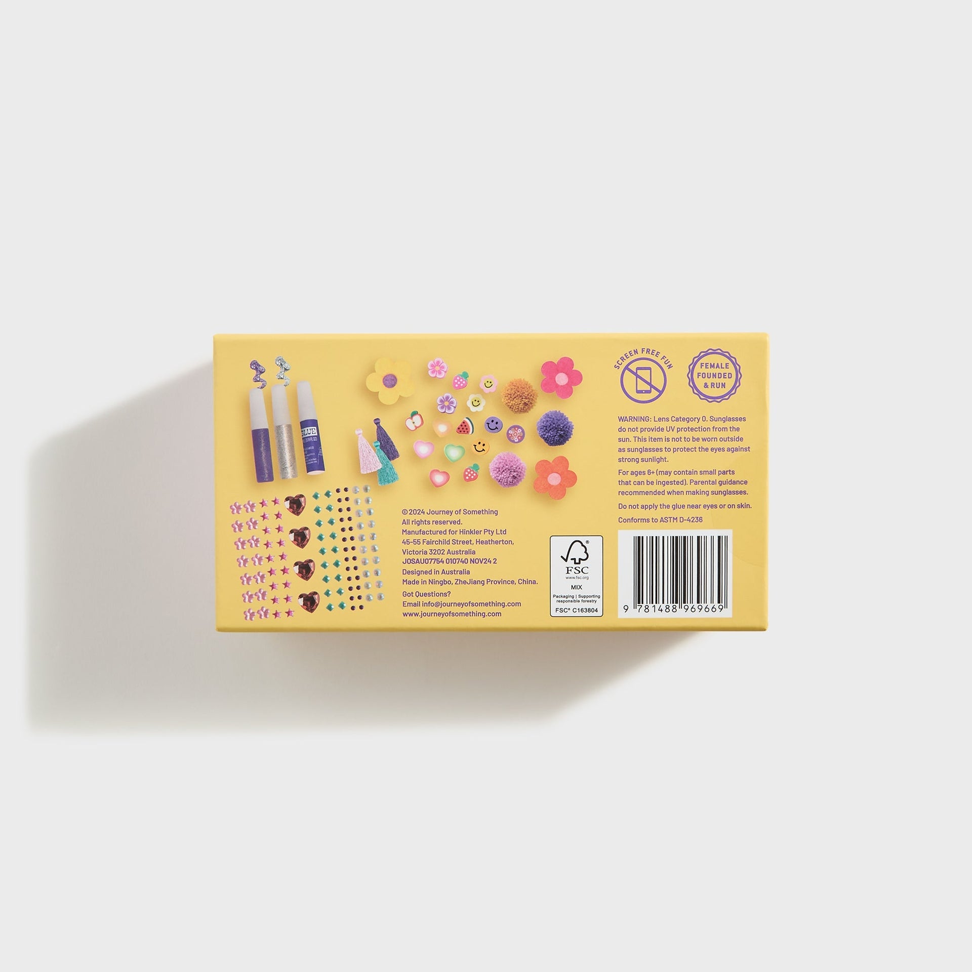 Ingram Decorate Your Own Flower Sunglasses Kit DIY Kids Craft Set - Kids Ages 5+