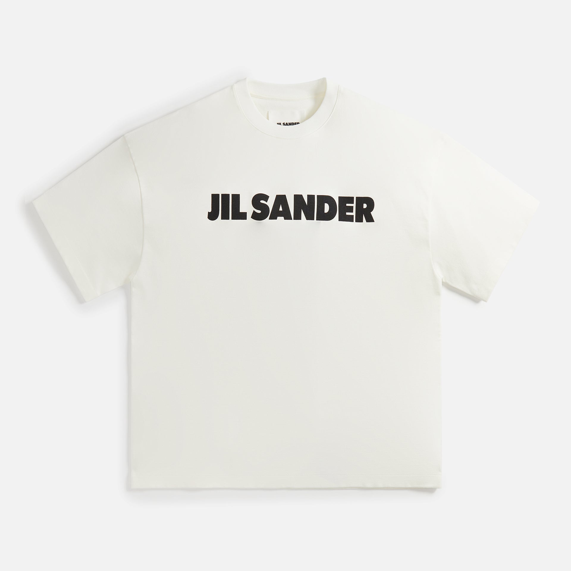 Jil Sander Stiff Heavyweight Cotton Jersey Porcela - Natural
