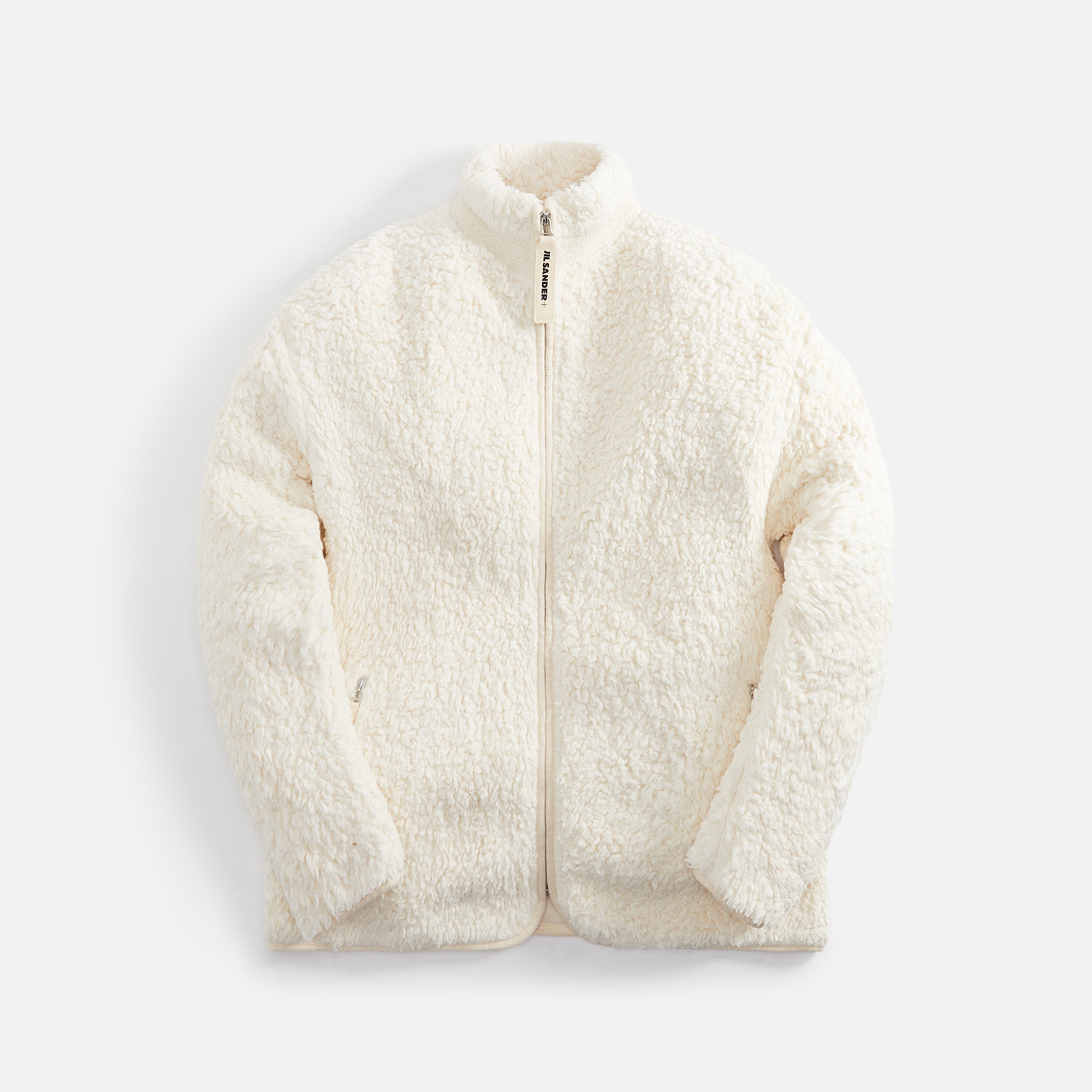 Jil Sander Natural Cotton Fleece Zip Jacket - Cosmic Latte – Kith