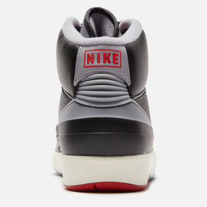 Nike Air Jordan 2 Retro - Black / Cement Grey / Fire Red / Sail