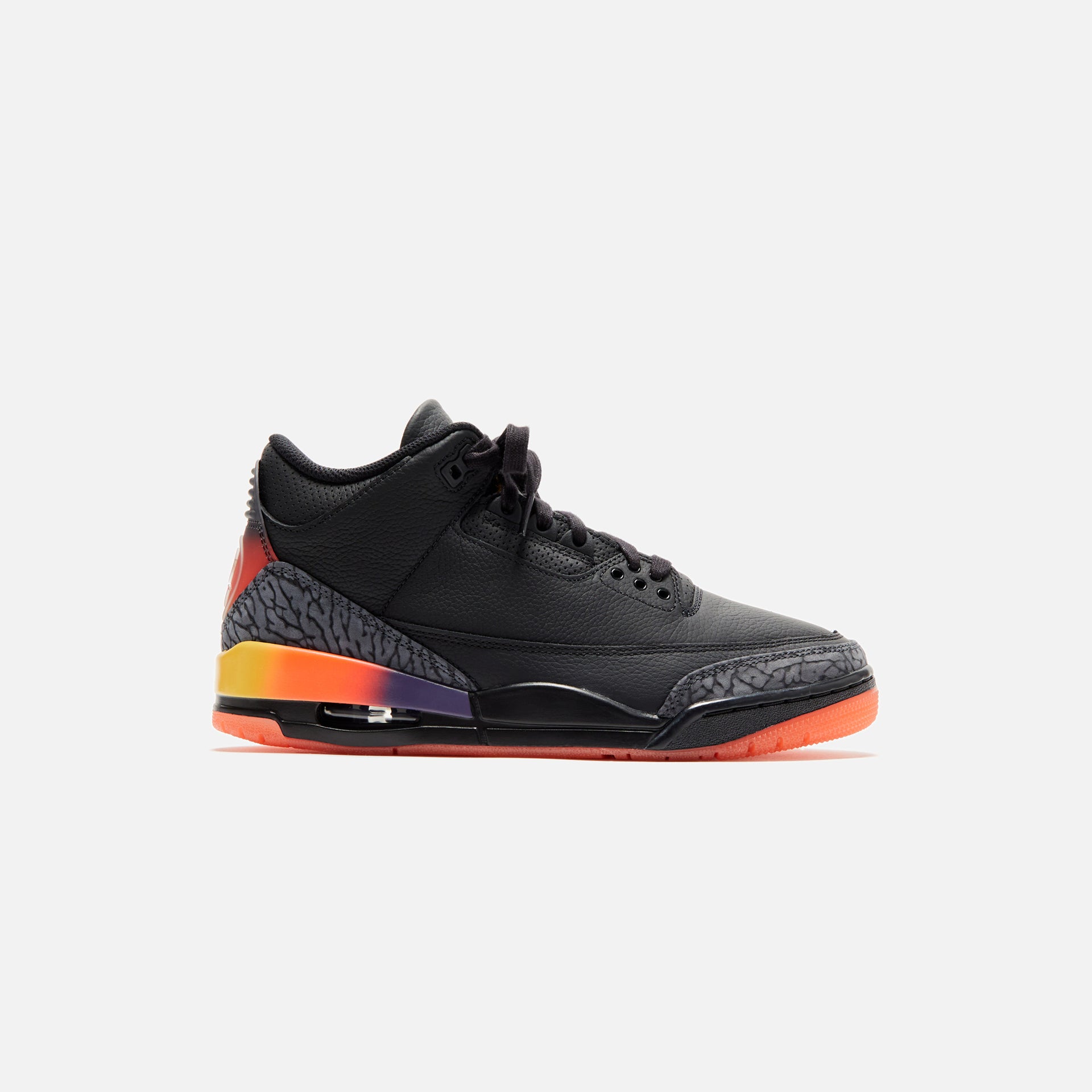 Jordan x J Balvin Air Jordan 3 Retro - Black / Solar Flare / Total Crimson Abyss