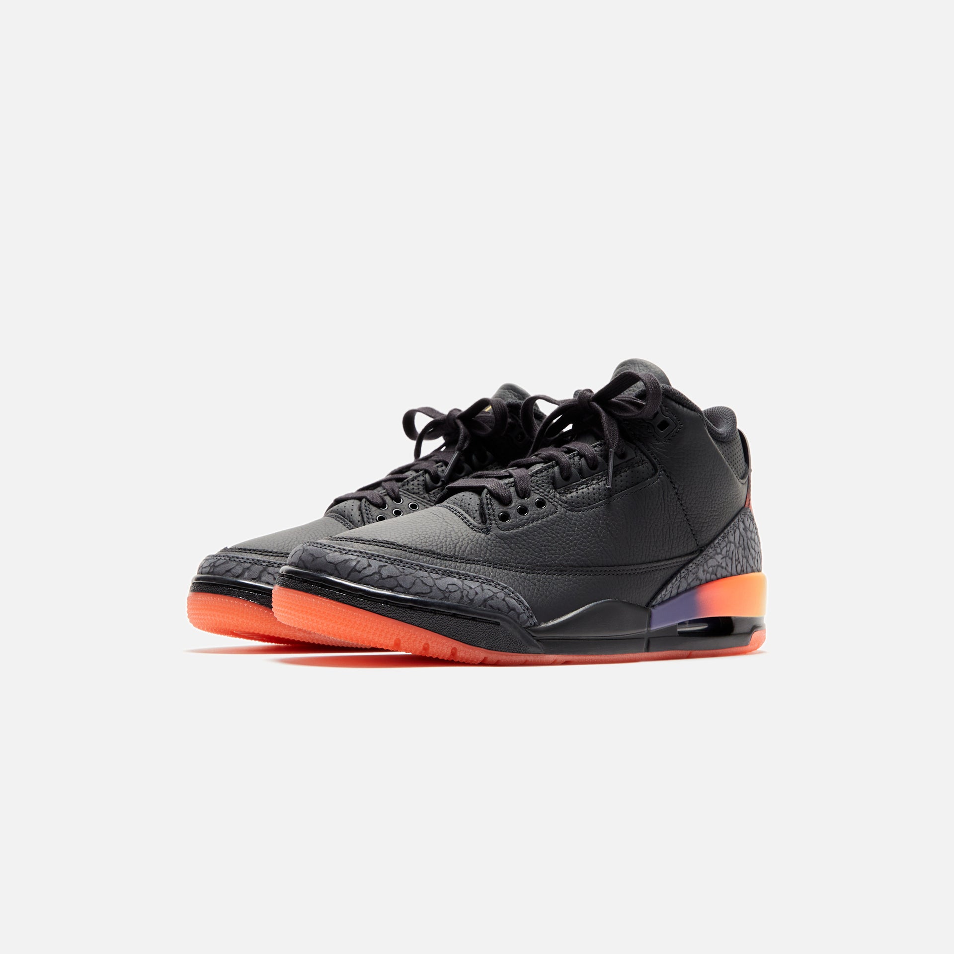 Jordan x J Balvin Air Jordan 3 Retro - Black / Solar Flare / Total Crimson Abyss