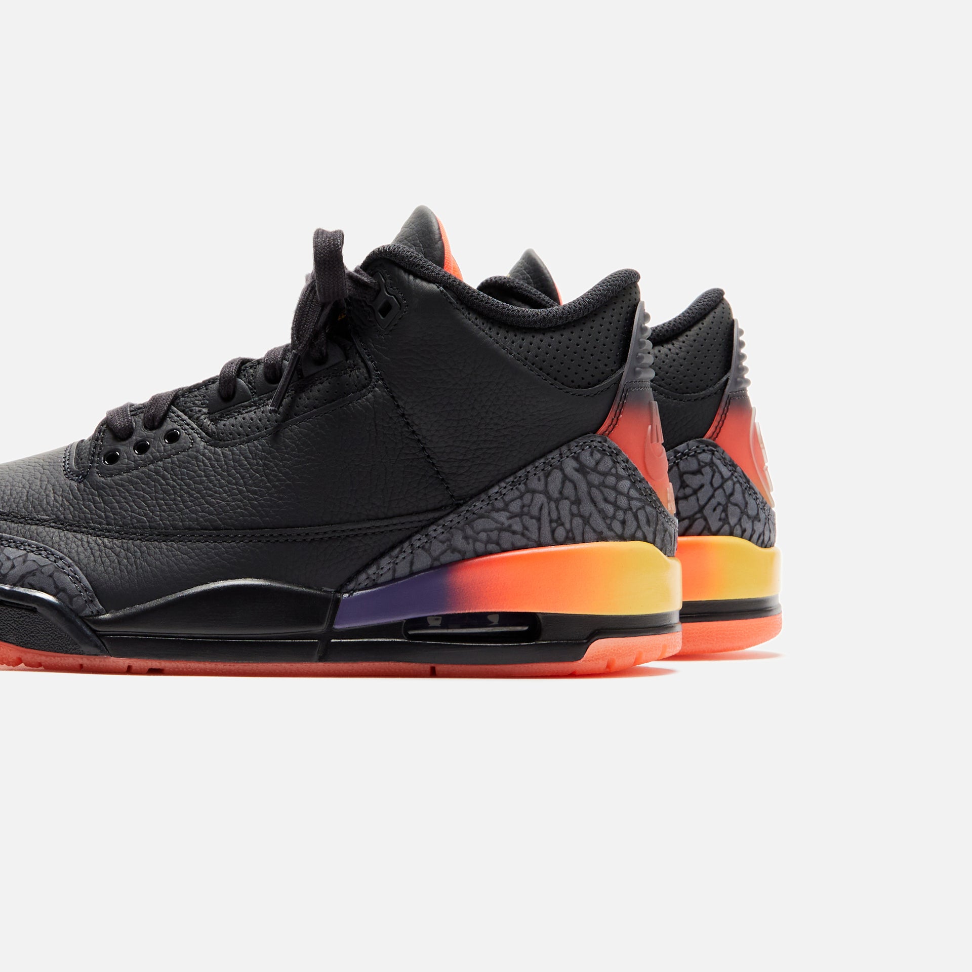 Jordan x J Balvin Air Jordan 3 Retro - Black / Solar Flare / Total Crimson Abyss