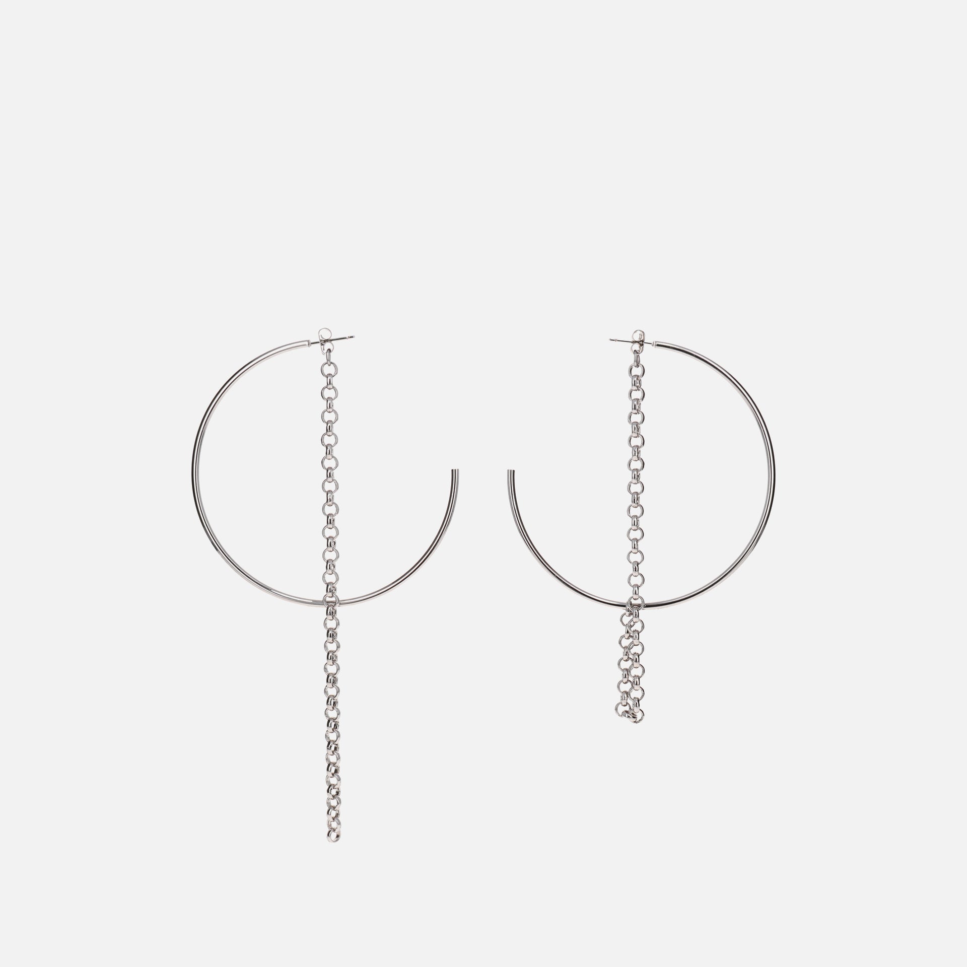 Justine Clenquet Demi Earrings - Palladium