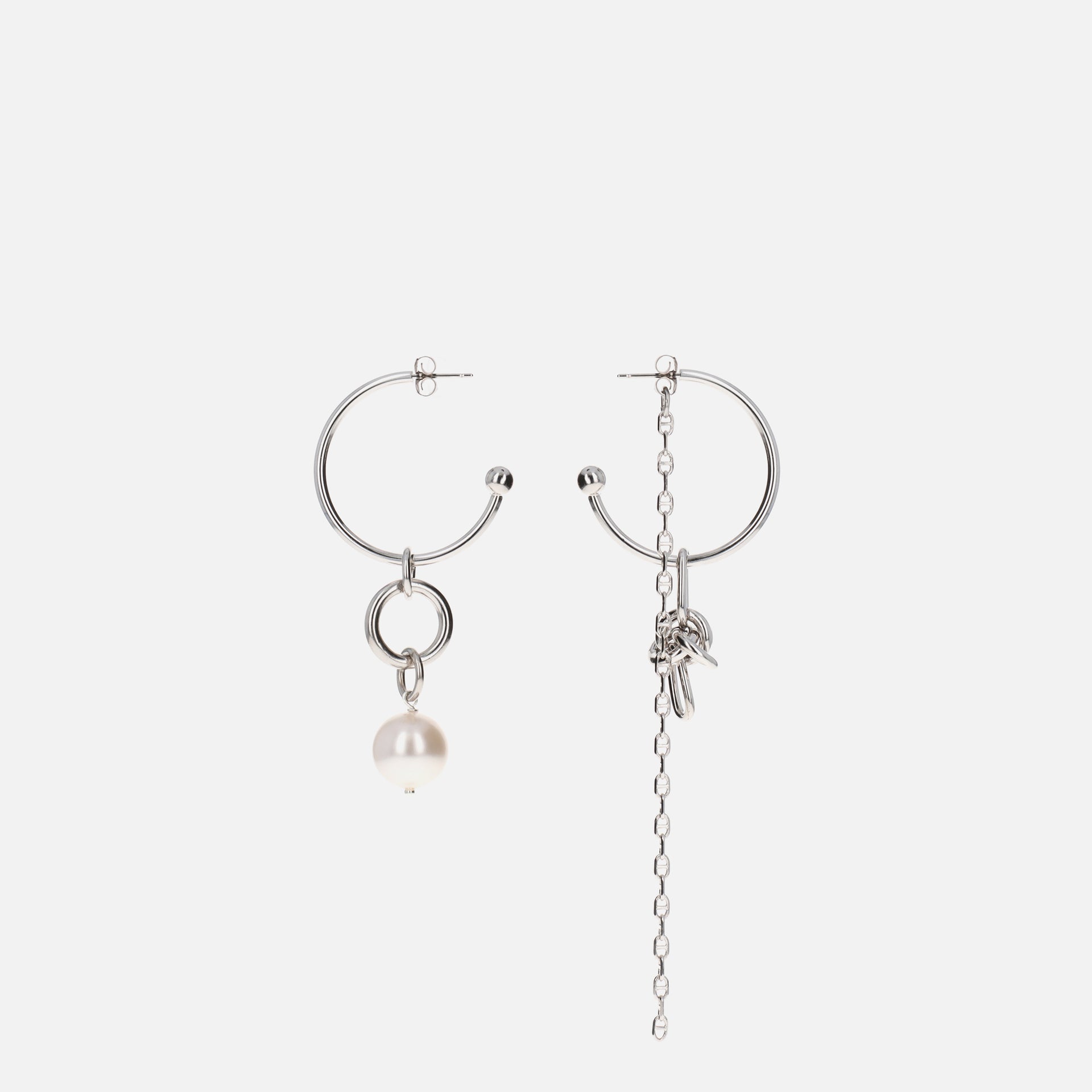 Justine Clenquet Emma Earrings - Palladium