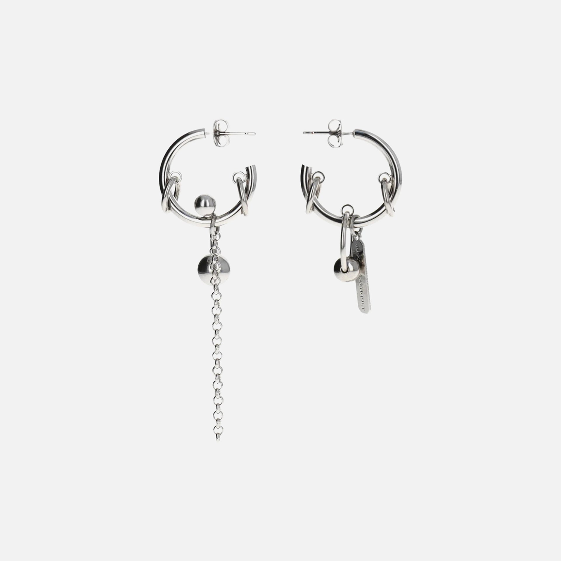 Justine Clenquet Evie Earrings - Palladium