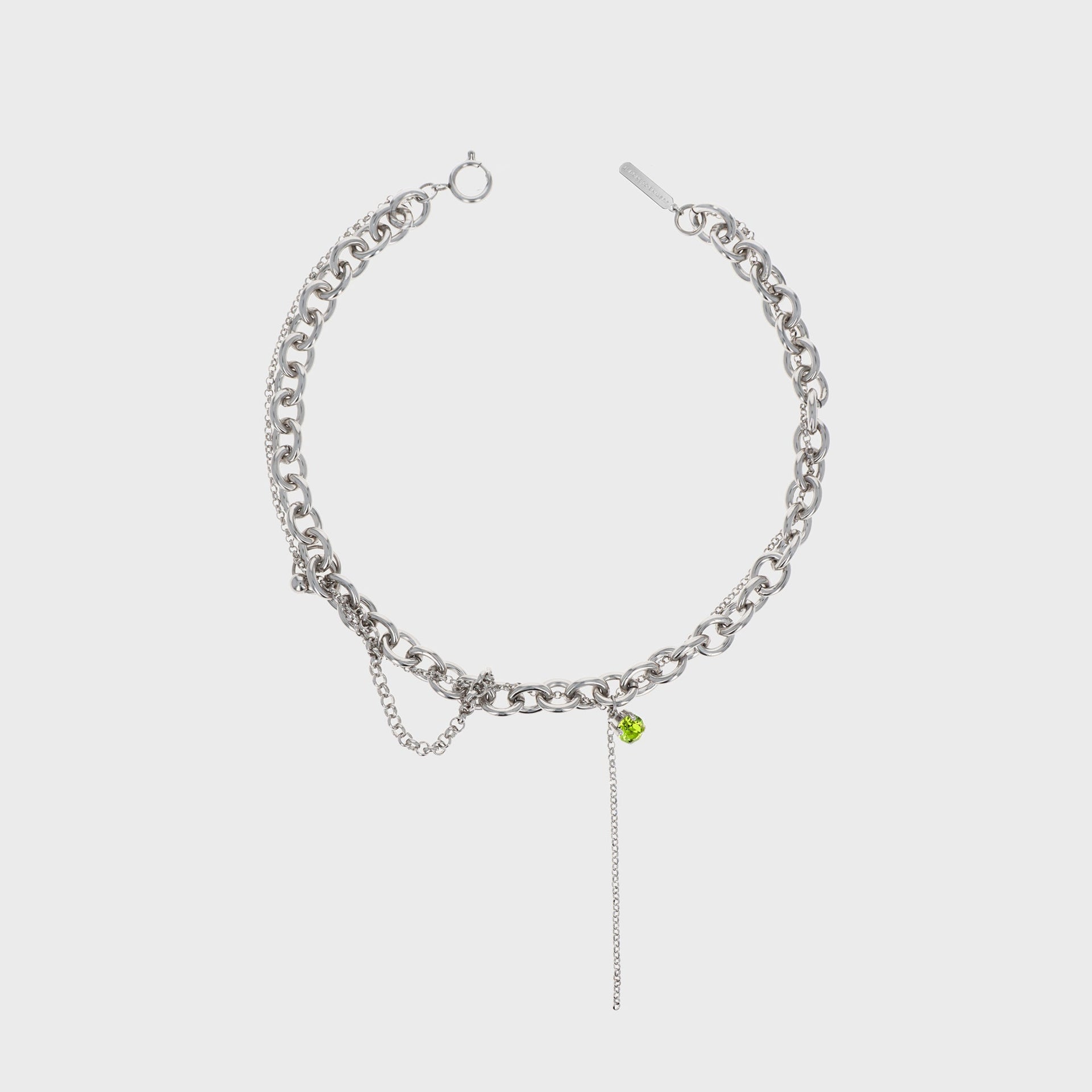 Justine Clenquet Lucy Necklace in Acid Green