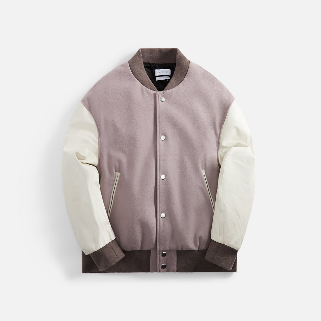 John Elliott Varsity Jacket - Haze / Salt – Kith