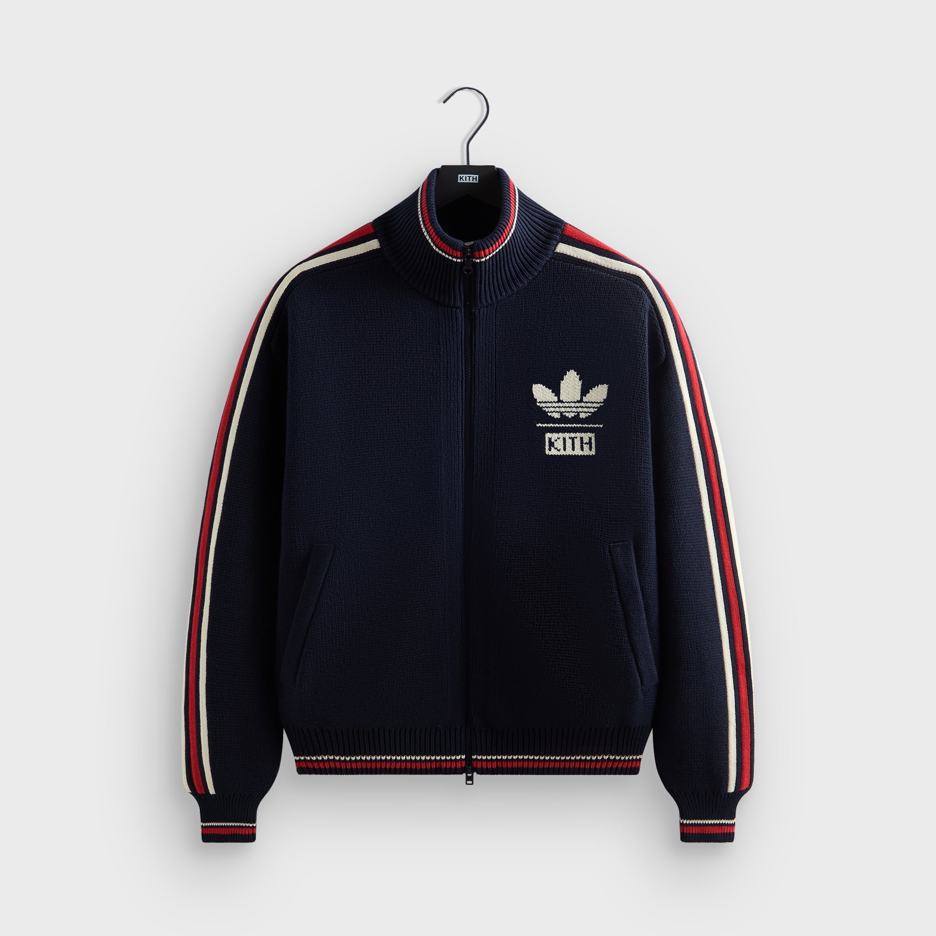 Kith for adidas Football Knit FullinZip Jacket in Legend Ink