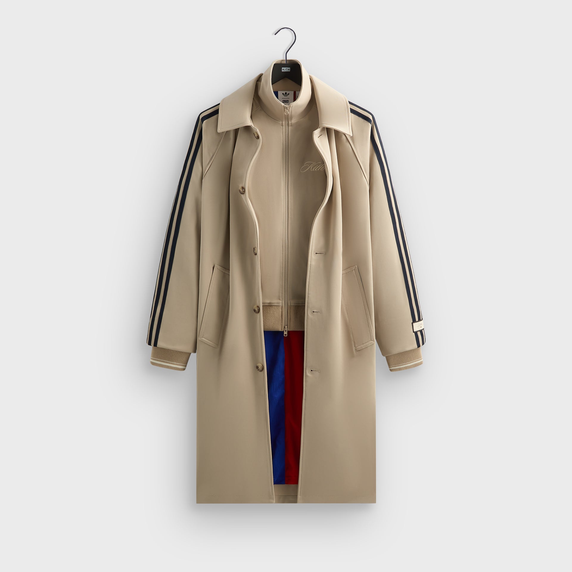 Kith for adidas Football Hybrid Trench Coat in Beige